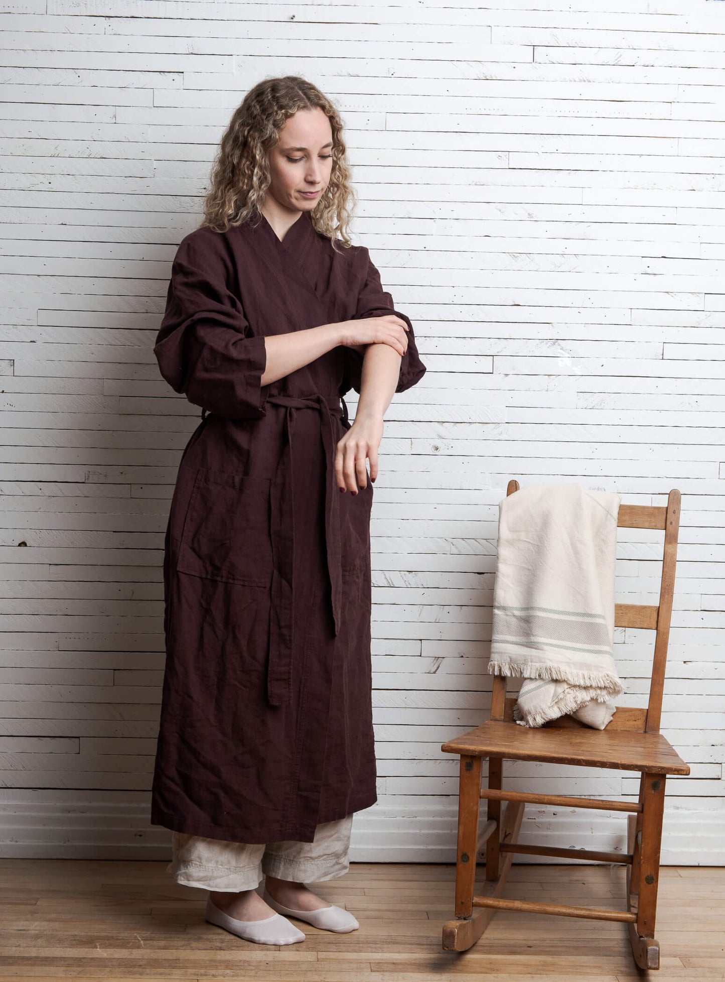 Leyla - Linen / Cotton Robe