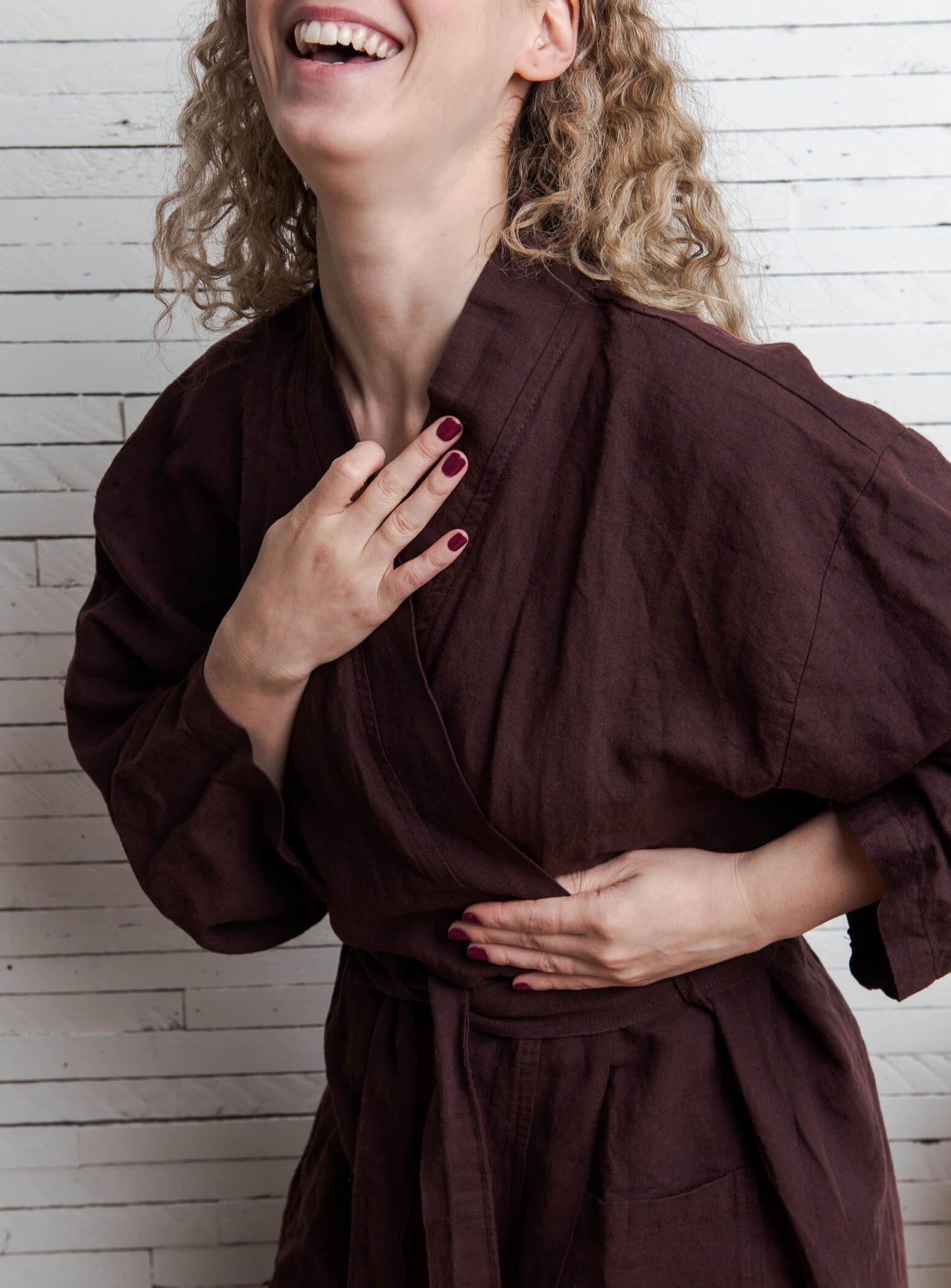 Leyla - Linen / Cotton Robe