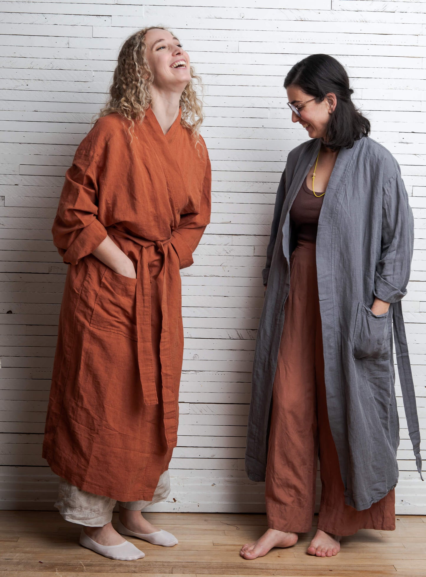 Leyla - Linen / Cotton Robe