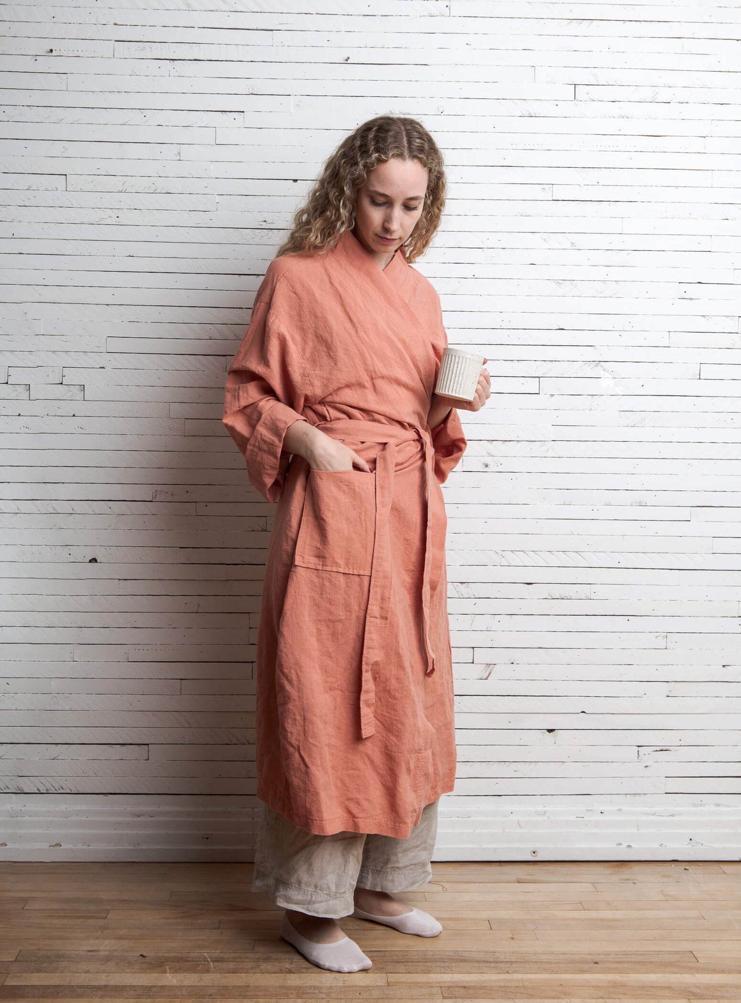 Leyla - Linen / Cotton Robe