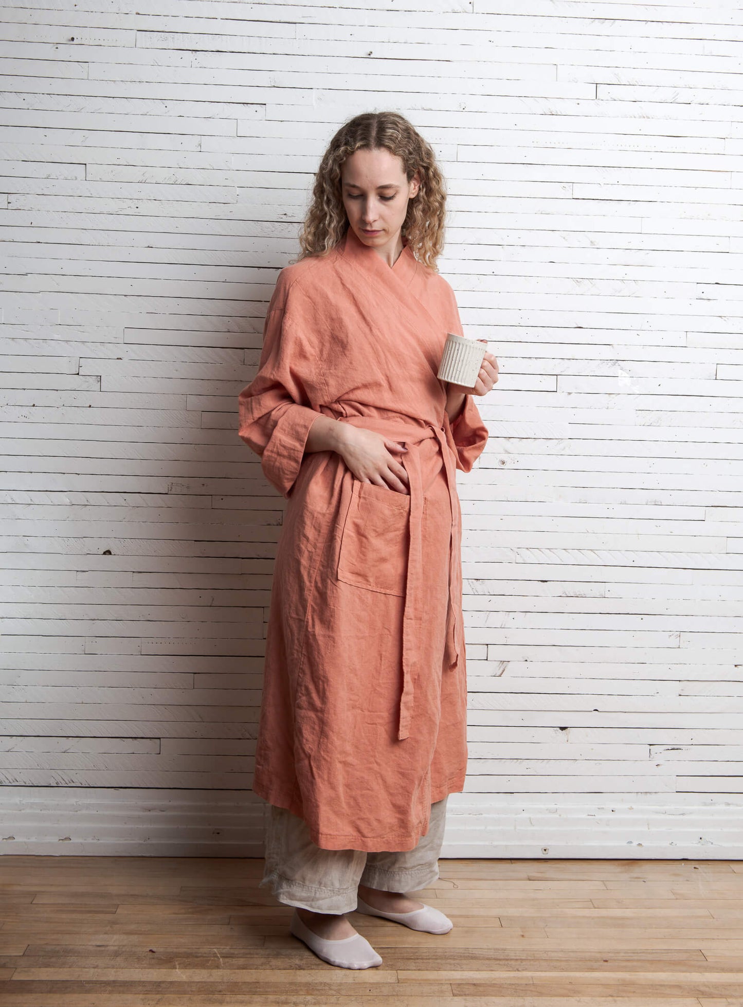 Leyla - Linen / Cotton Robe