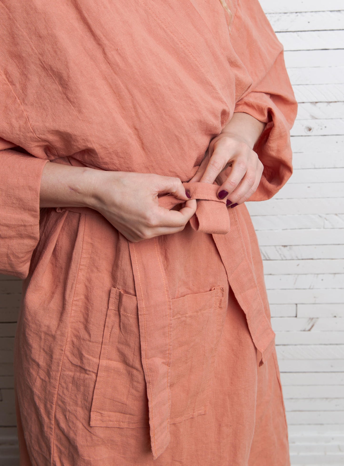 Leyla - Linen / Cotton Robe