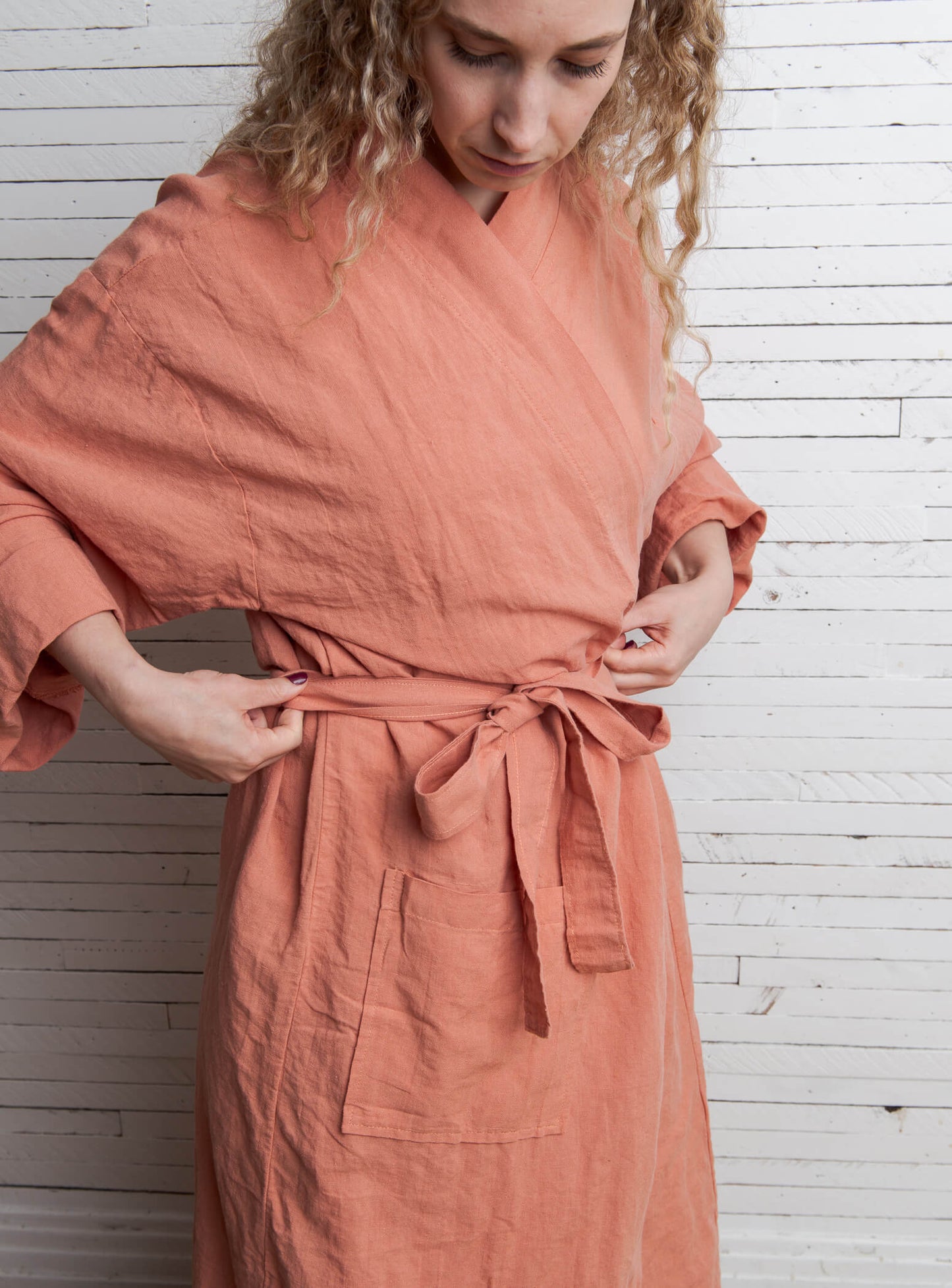 Leyla - Linen / Cotton Robe