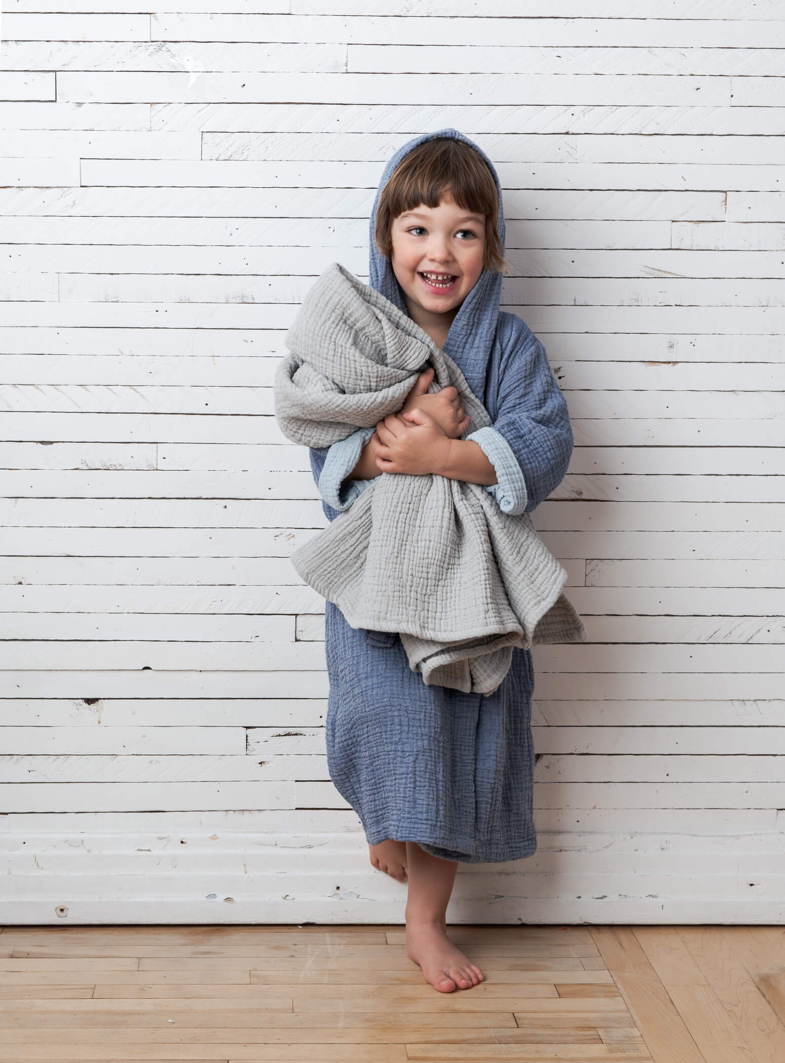 Grey Kids Robe Rüya - Kids Robe | Kids Collection | Confetti Mill Montréal
