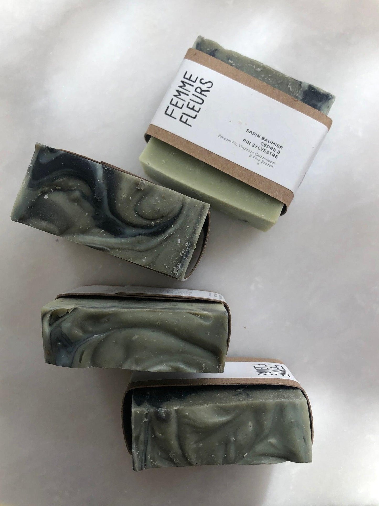 Balsam fir, cedar & Scots pine soaps