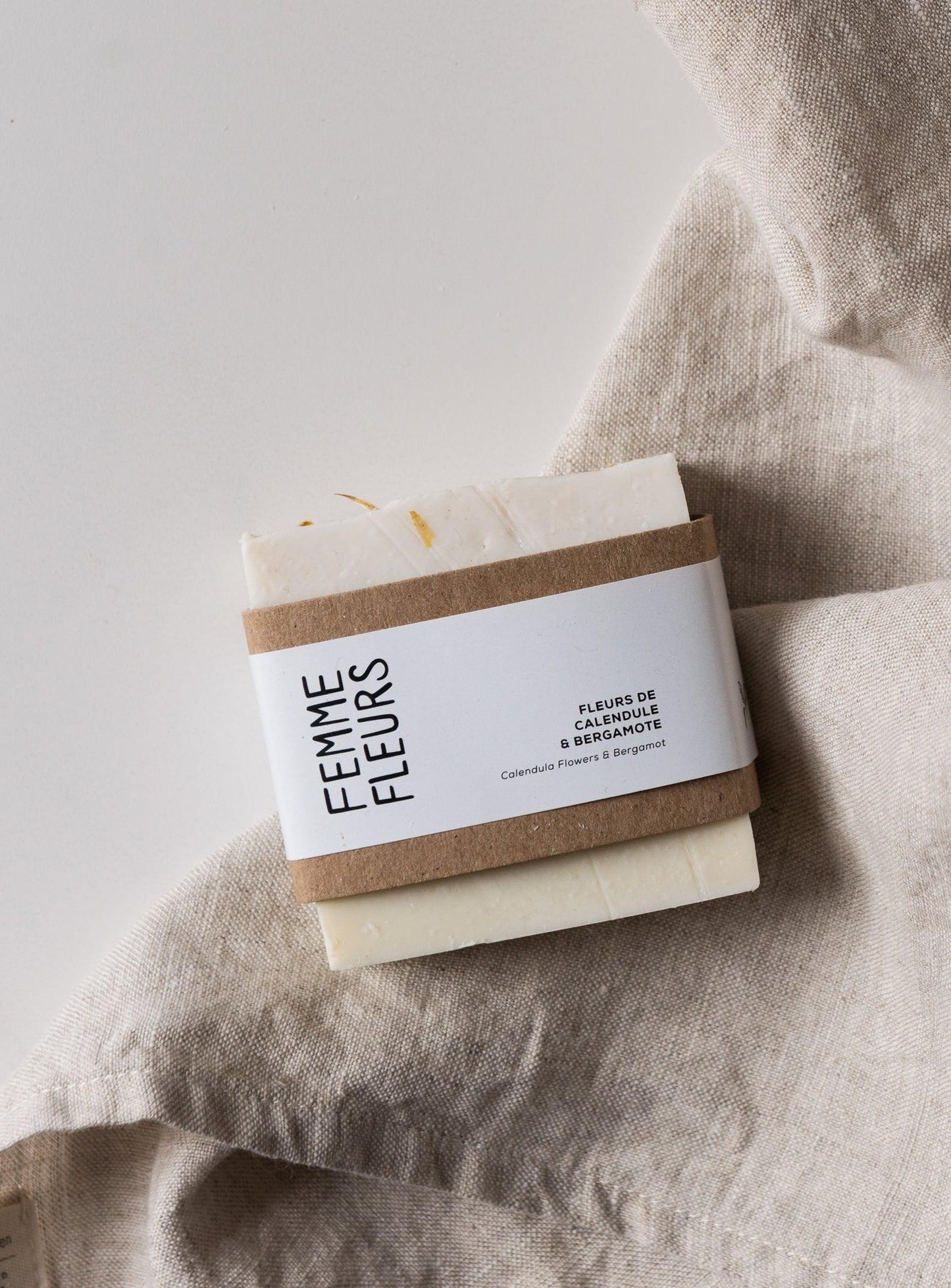 Calendula flower & bergamot soap - Confetti Mill