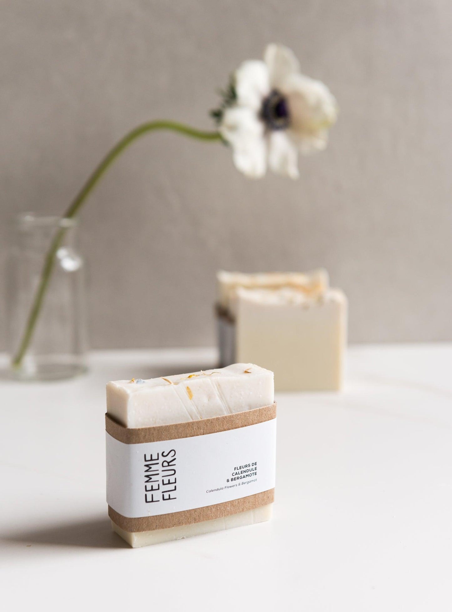 Calendula flower & bergamot soap - Confetti Mill