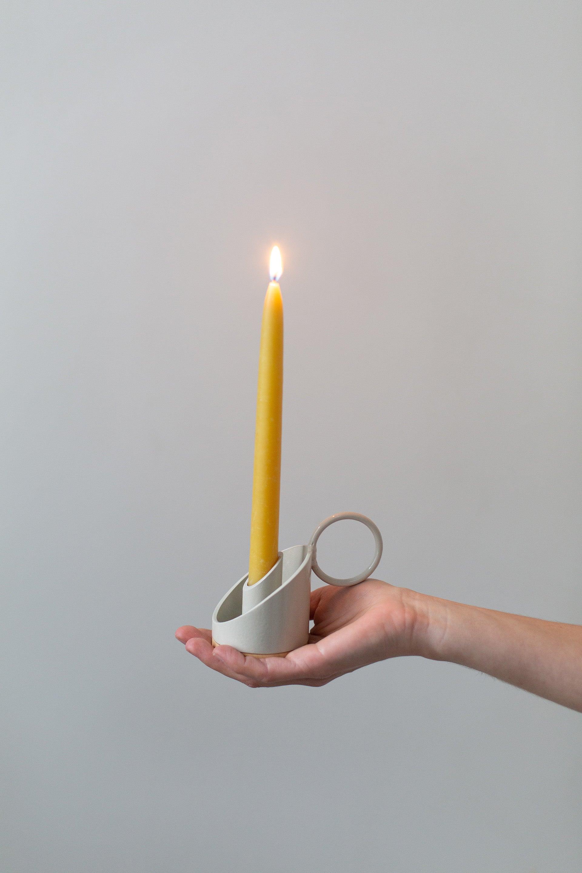 Candle Holder - cream - Confetti Mill