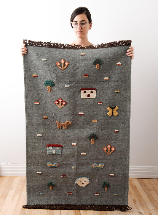 Kids' Rug - Blue Ducks - Confetti Mill