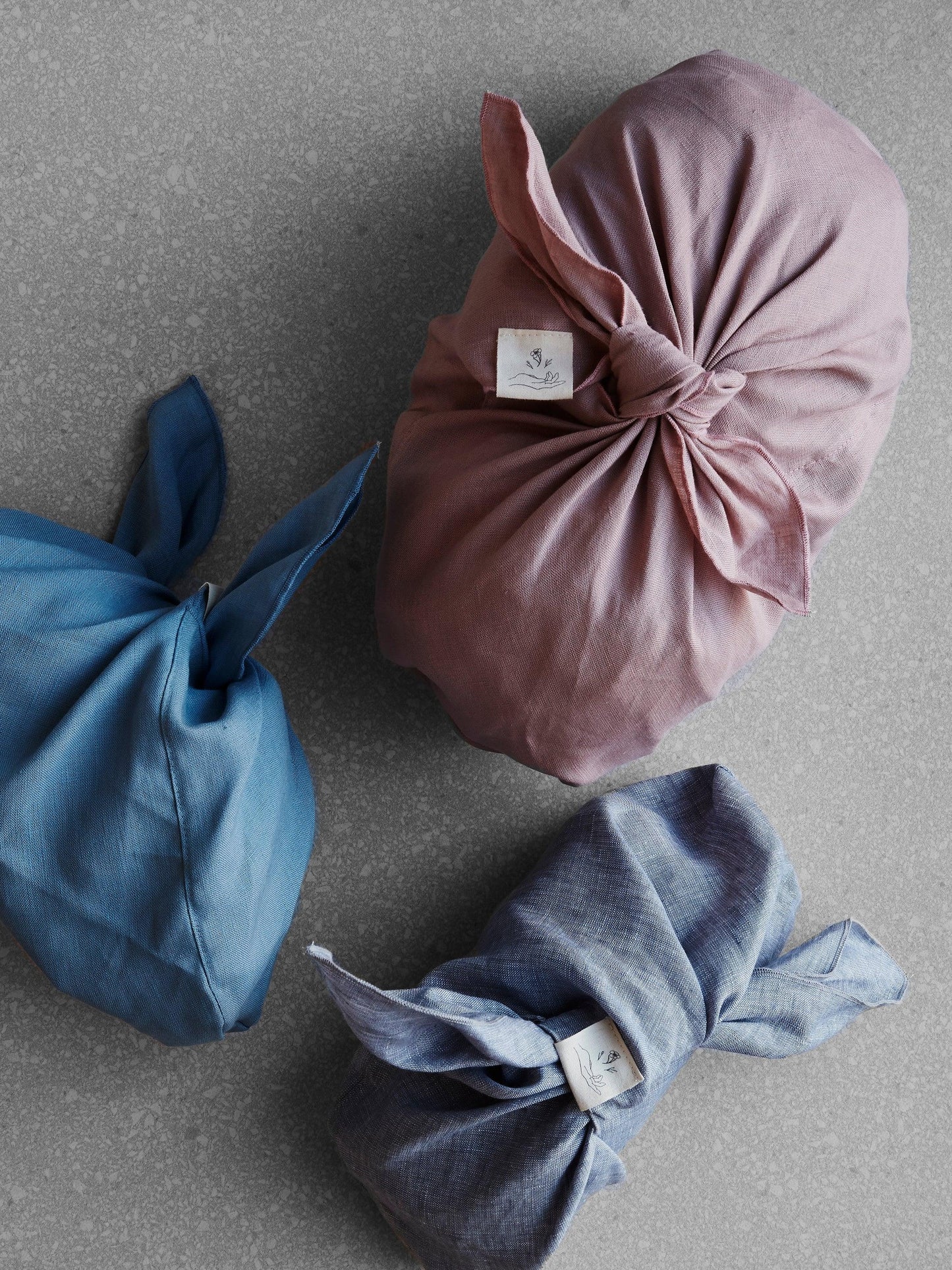 Large Linen Azuma Bag  - Dusty-pink - Confetti Mill