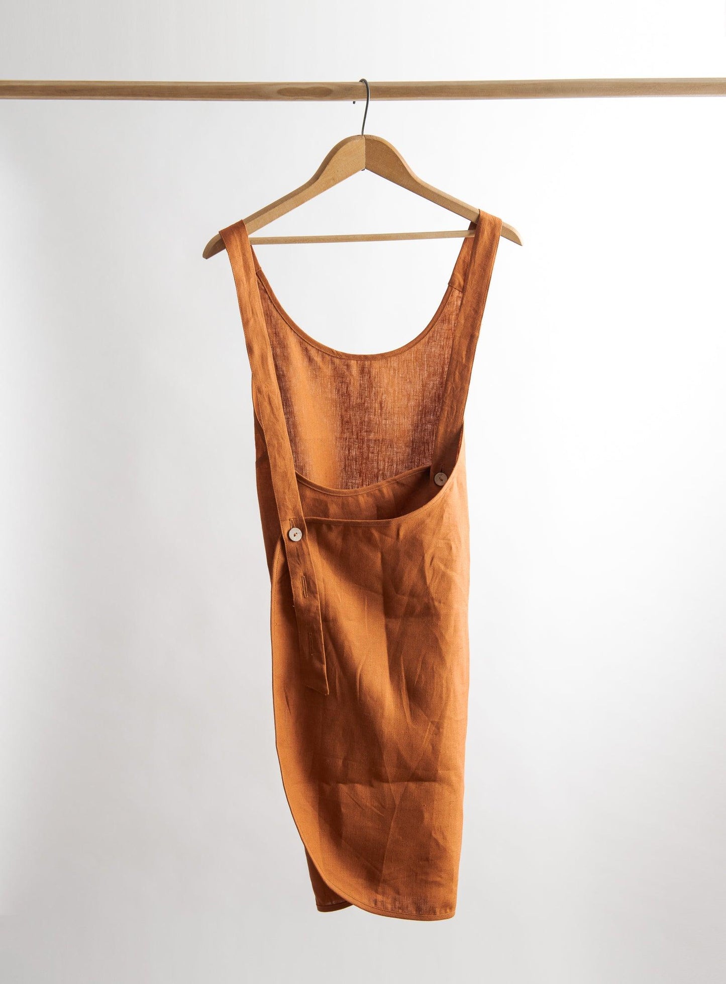 Linen Apron - Burnt orange - Confetti Mill