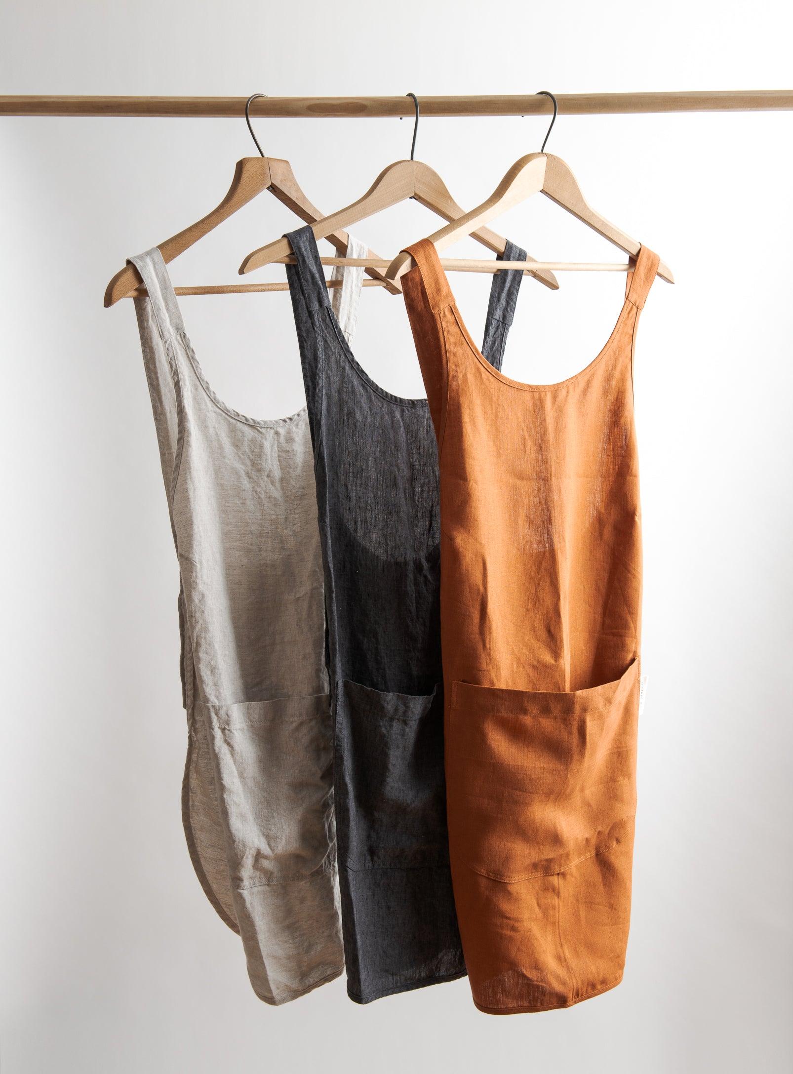 Linen Apron - Burnt orange - Confetti Mill