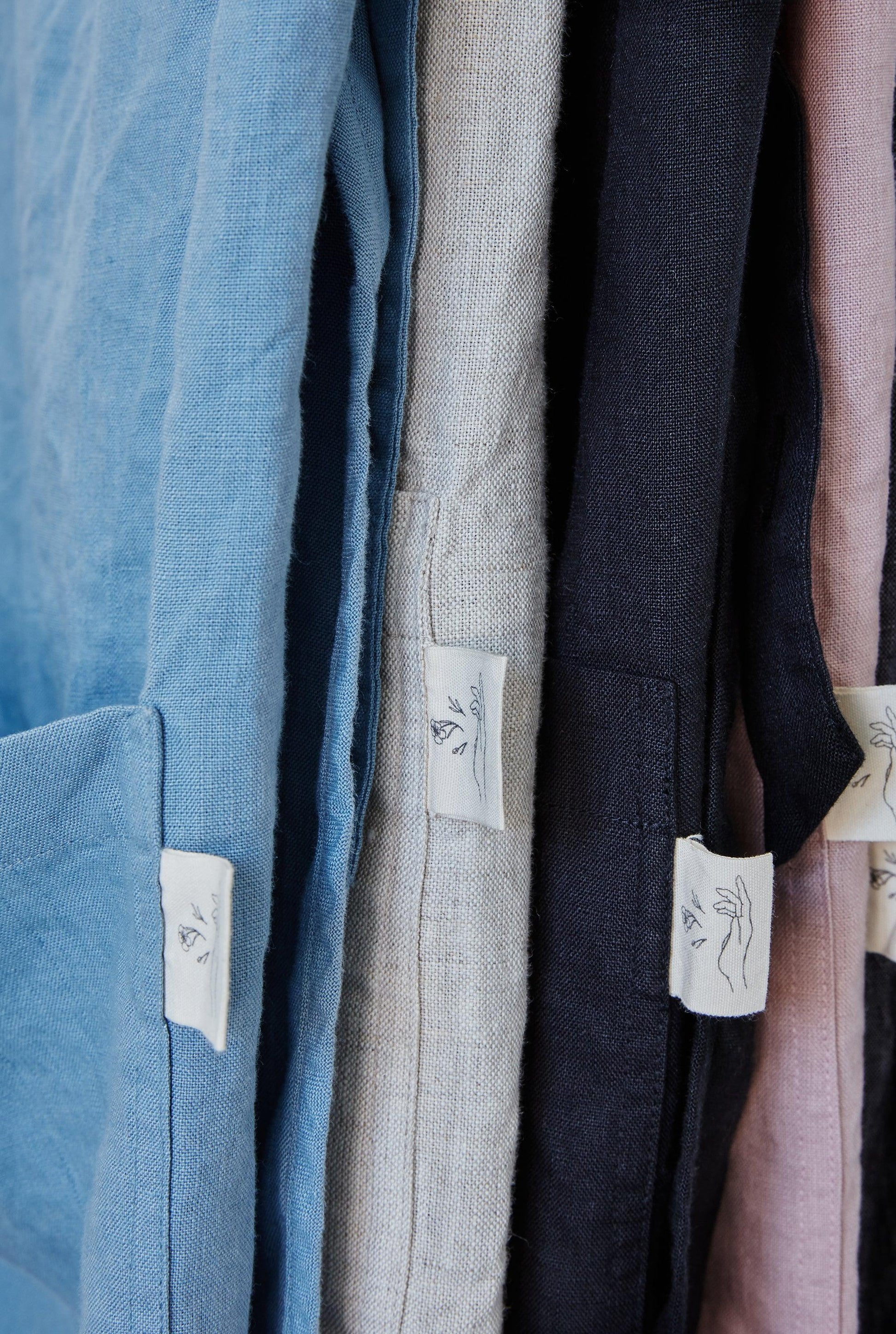 linen apron details highlight