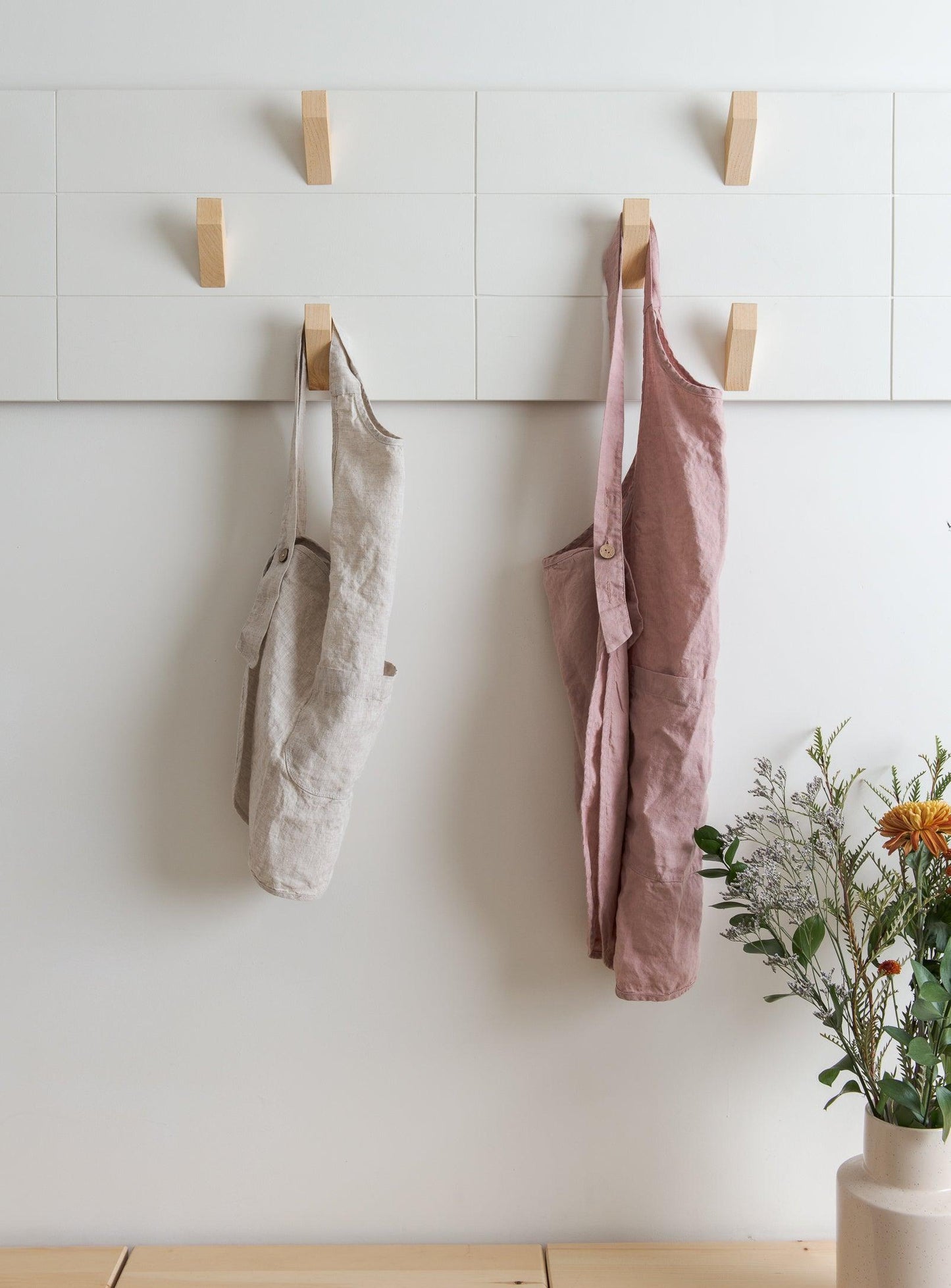 Linen Apron - Dusty pink - Confetti Mill