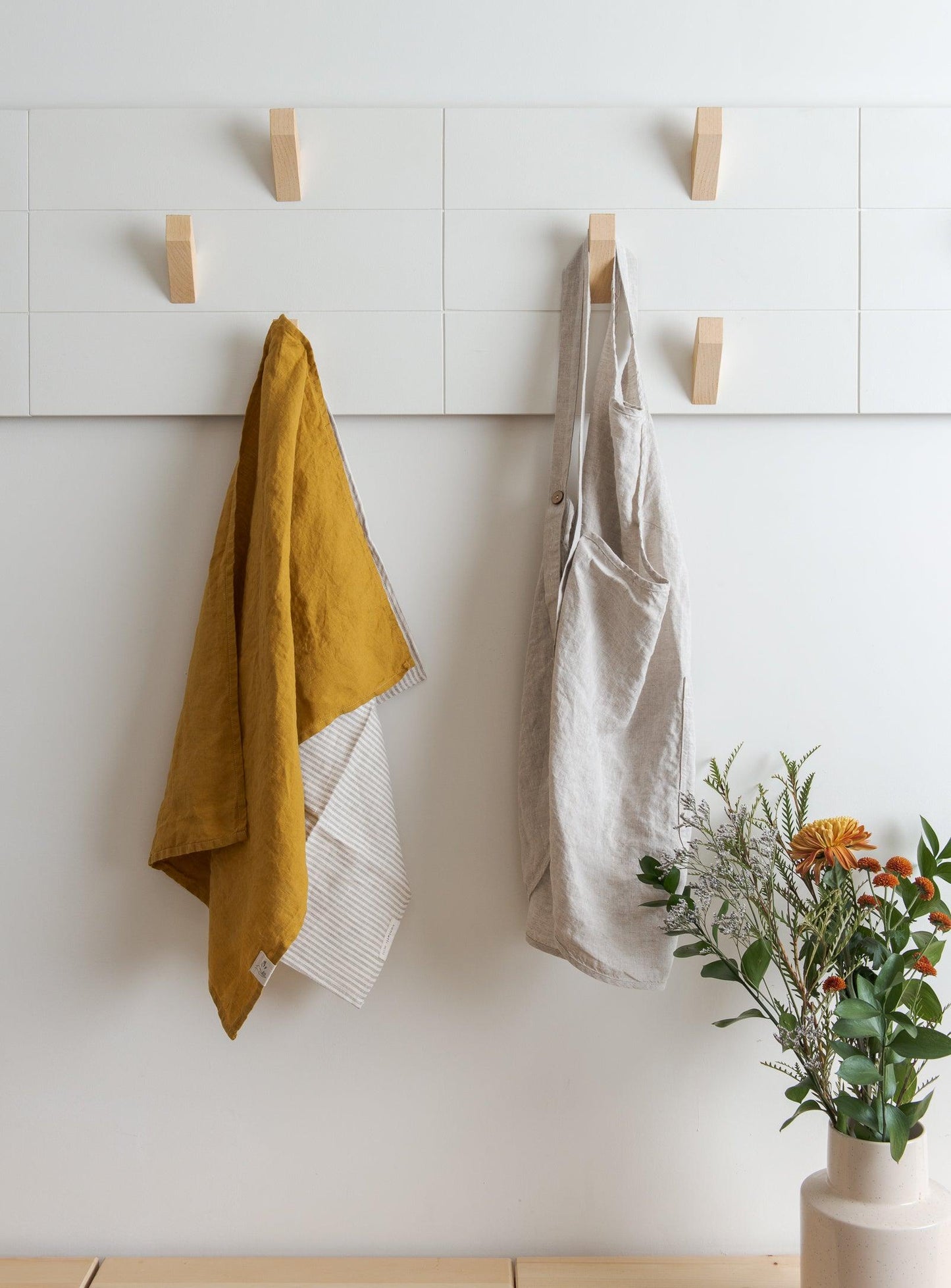 Linen Apron - Oat - Confetti Mill