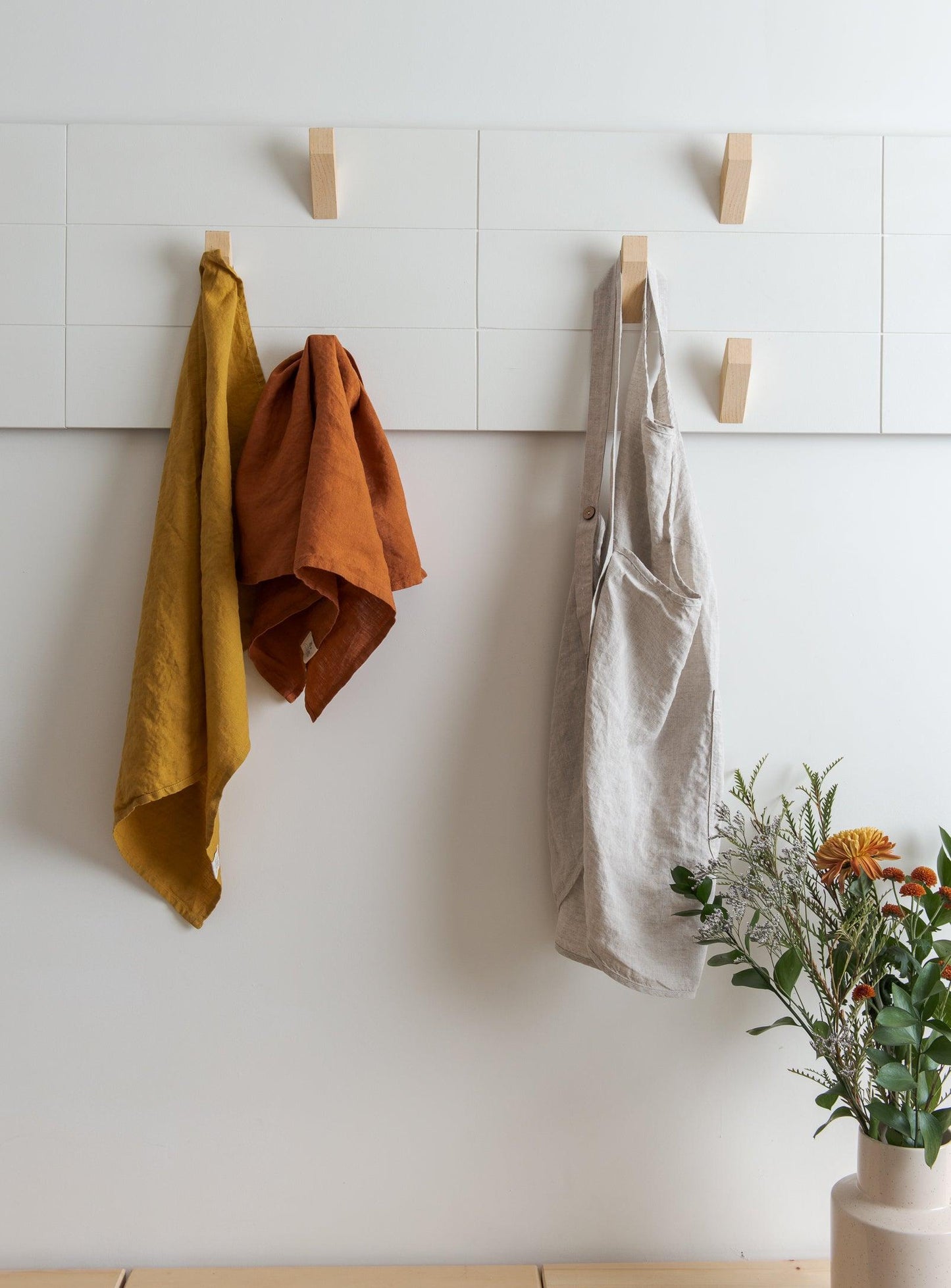 Linen Apron - Oat - Confetti Mill