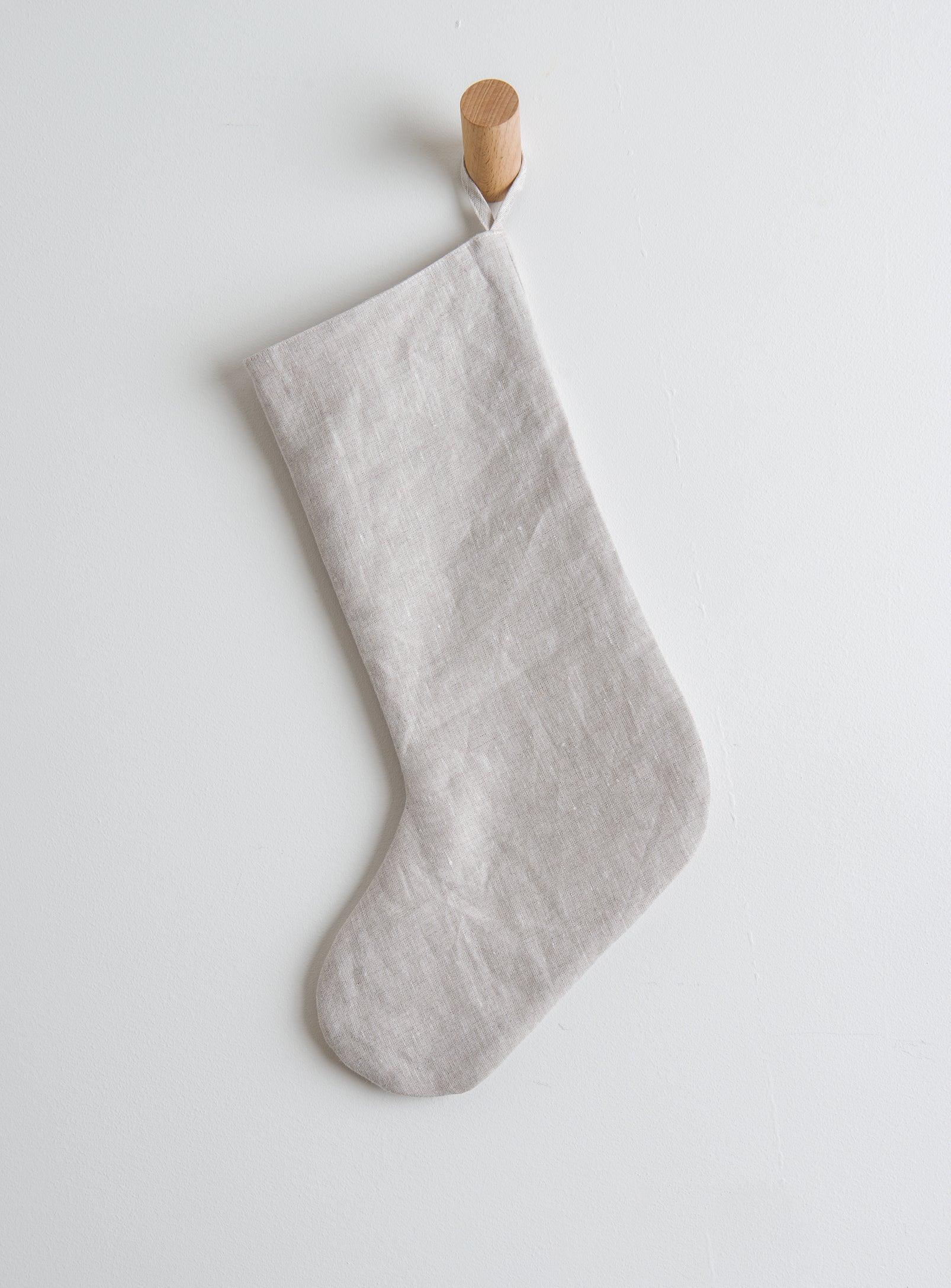 Linen Christmas stockings, Holiday Collection
