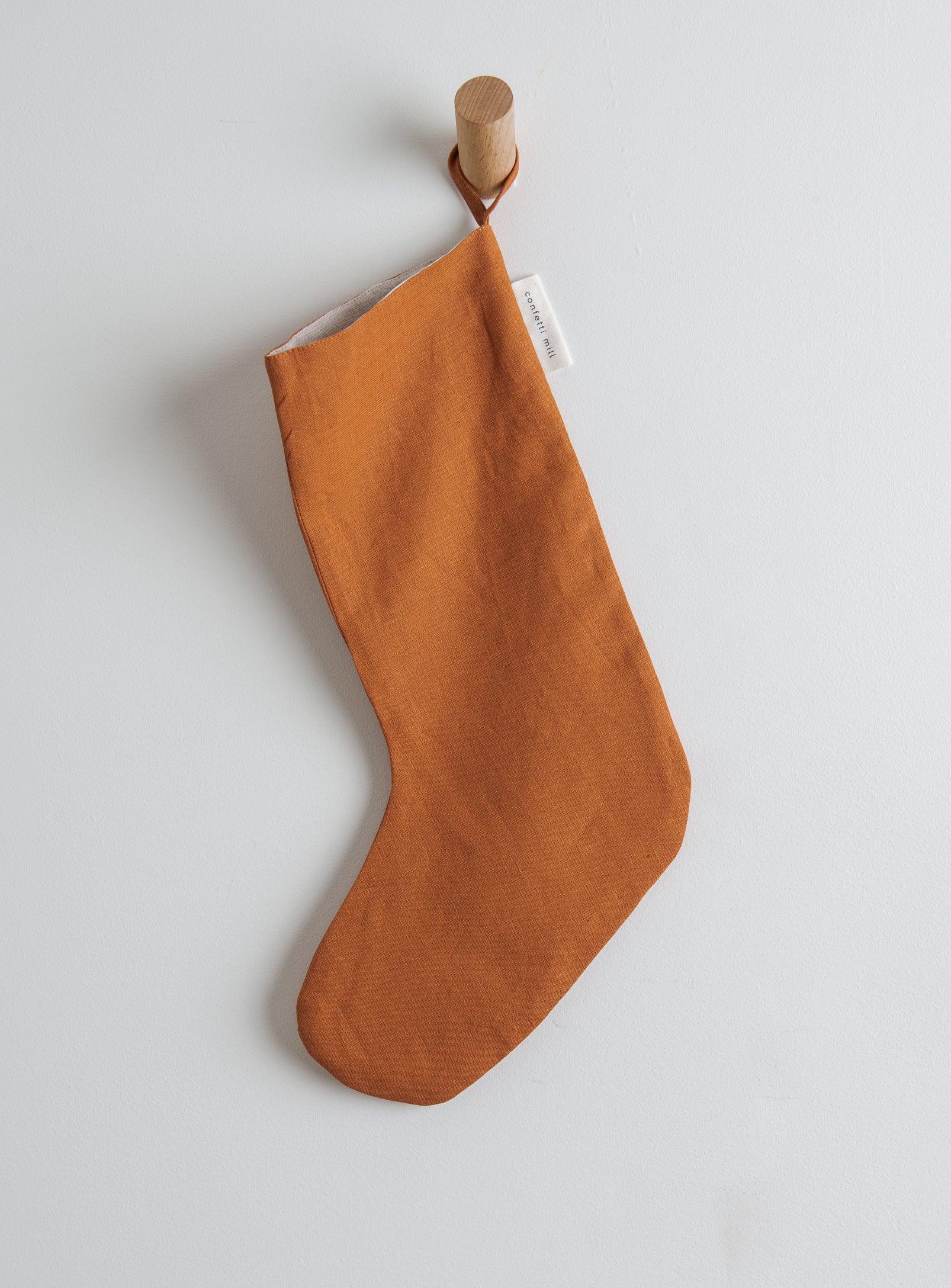 Linen Christmas stockings - Confetti Mill