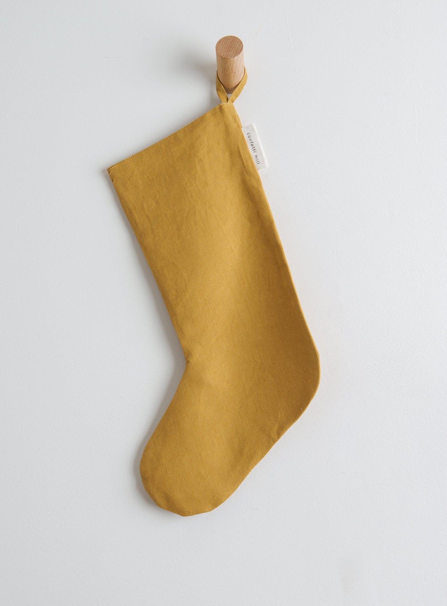 Linen Christmas stockings - Confetti Mill