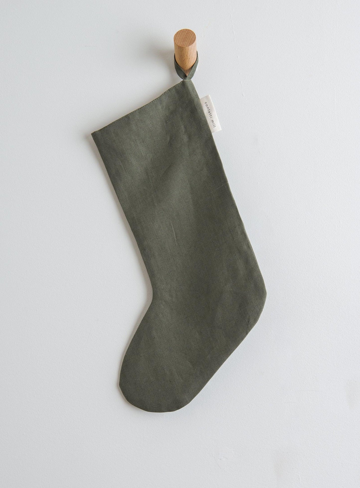 Linen Christmas stockings - Confetti Mill