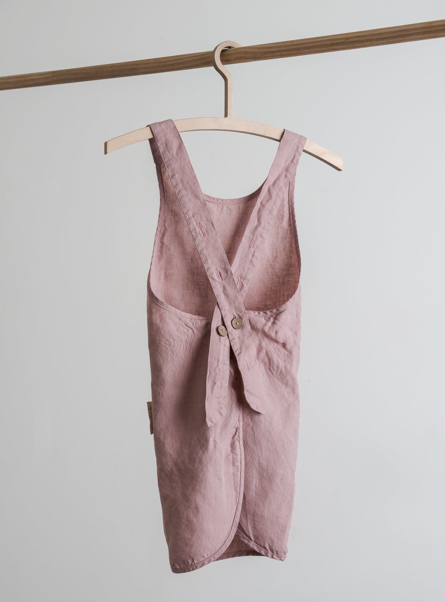 Linen Kids Apron - Dusty-pink - Confetti Mill