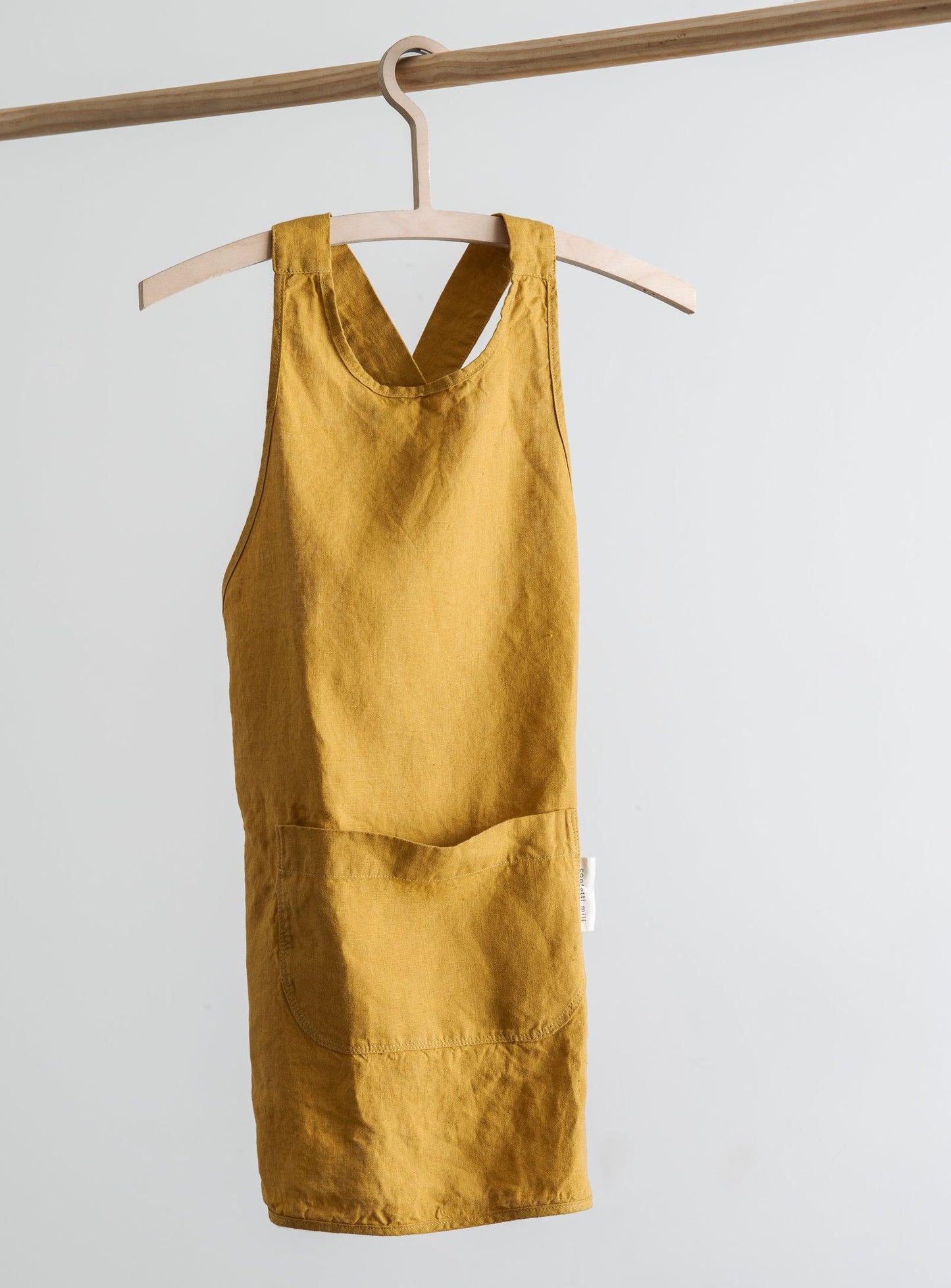 Linen Kids Apron - Ochre - Confetti Mill