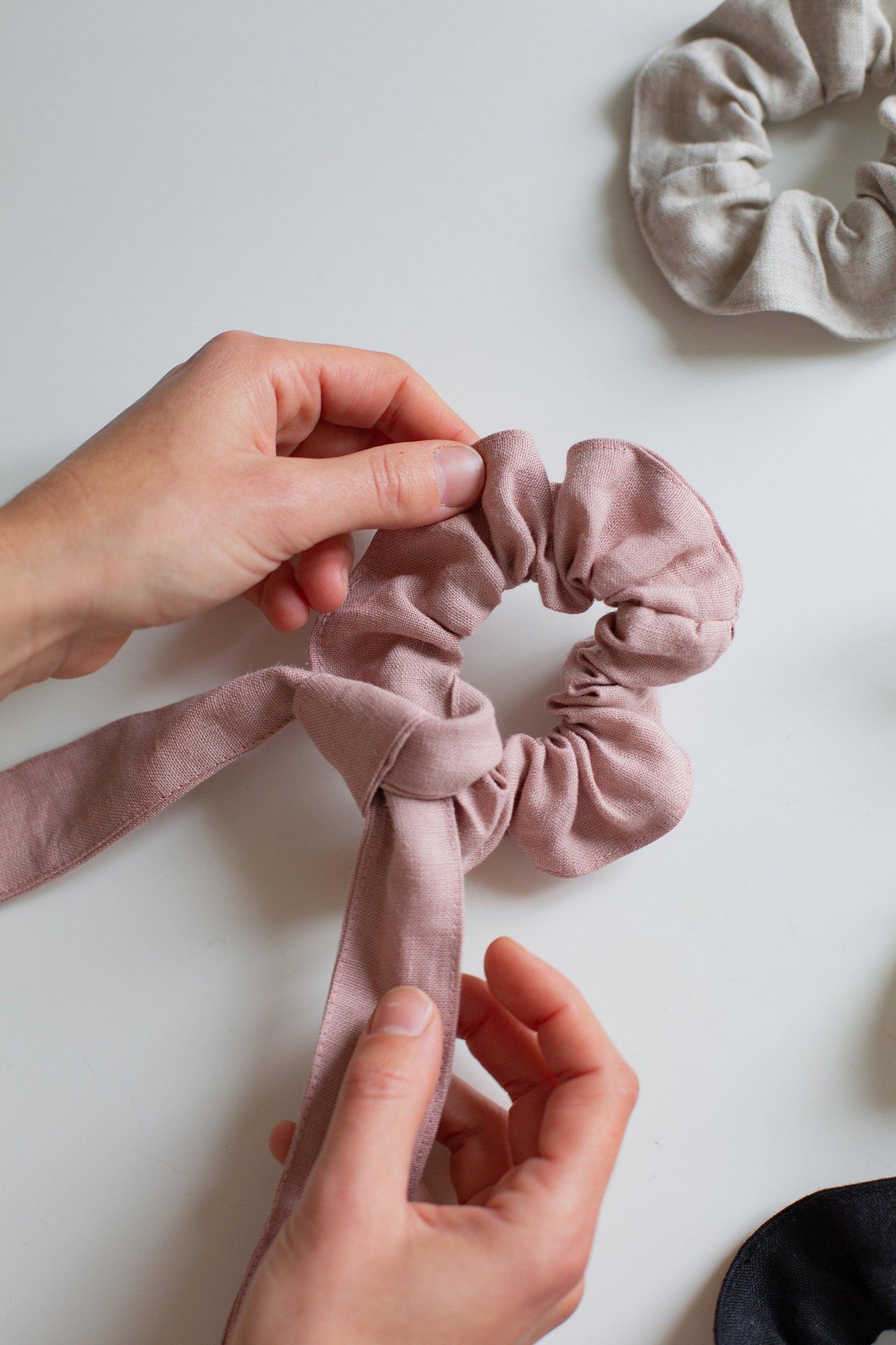 Linen Scrunchies - Confetti Mill