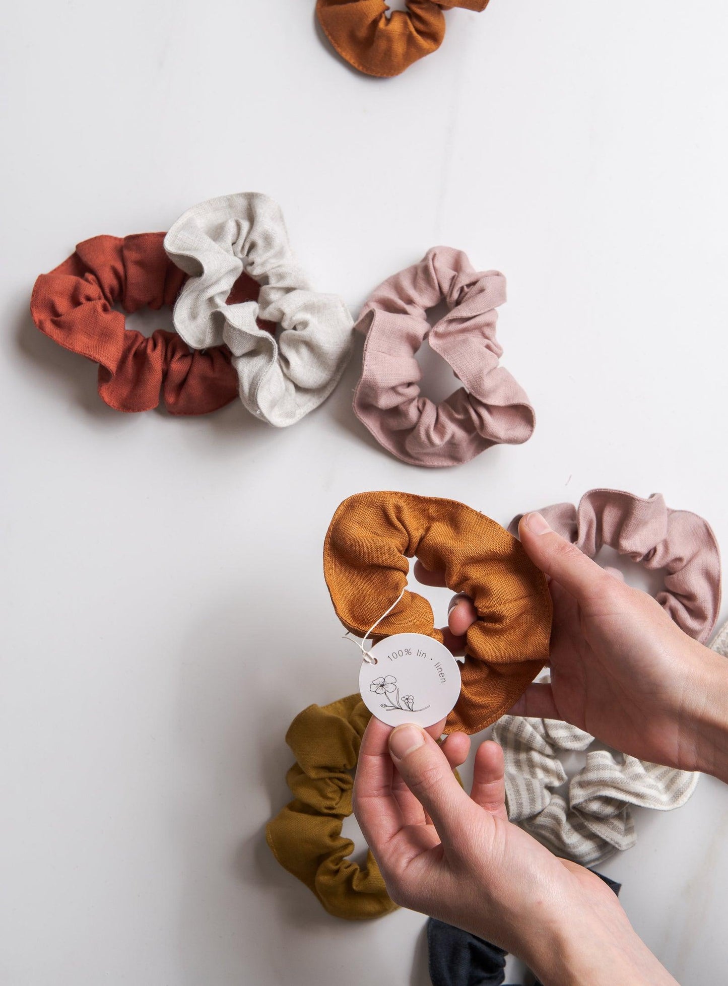 Linen Scrunchies - Confetti Mill