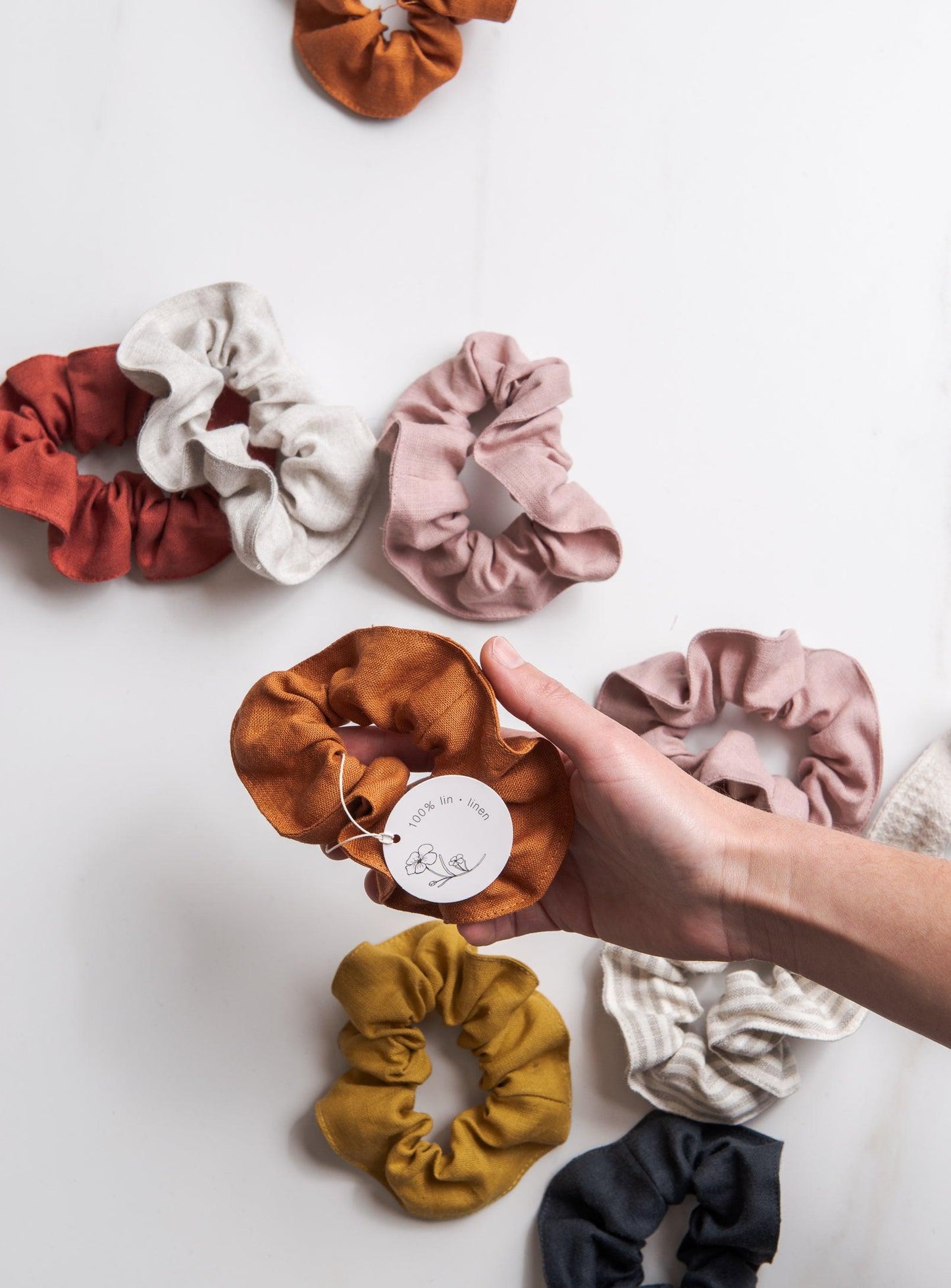 Linen Scrunchies - Confetti Mill