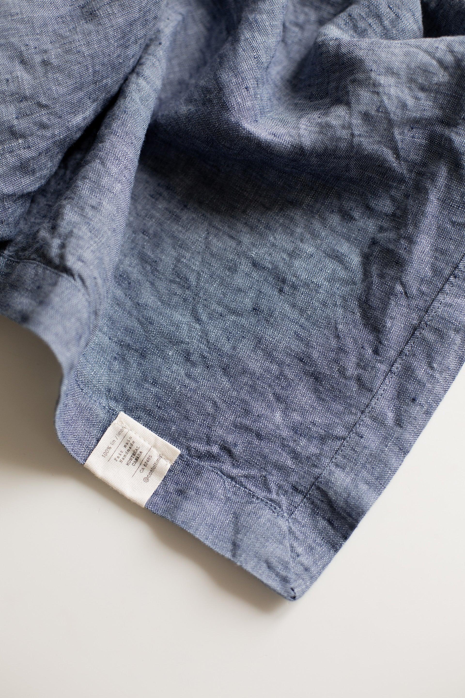 Linen Tablecloth - Blue - Confetti Mill