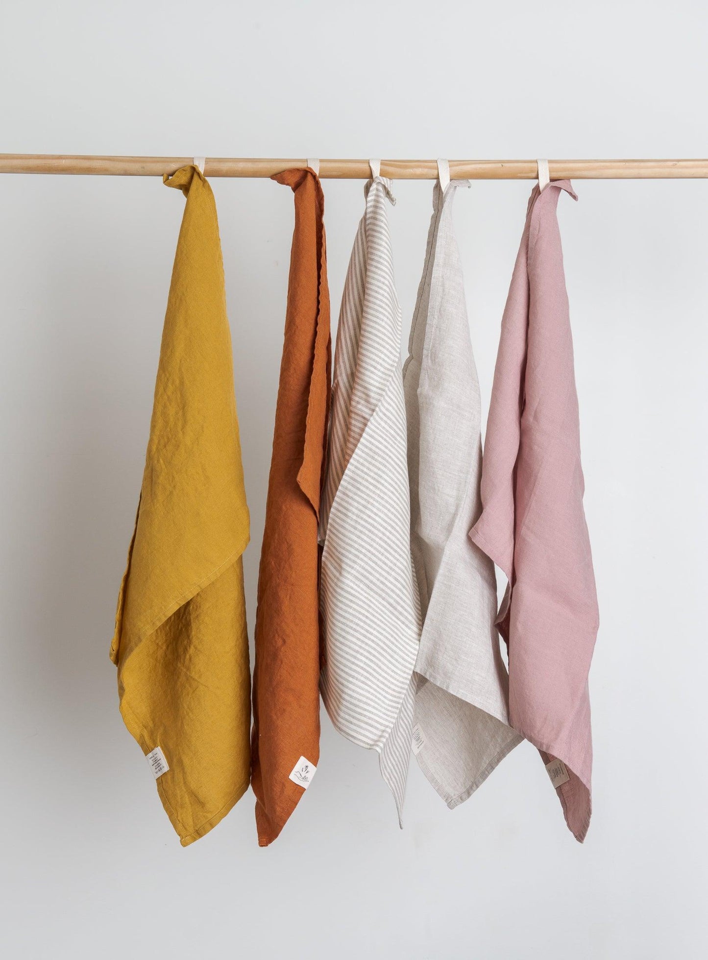 Rust Linen Tea Towels Set of 2, Linen Dish Towels ,burnt Orange Linen  Kitchen Towel,kitchen Linens,handmade Kitchen Towel 