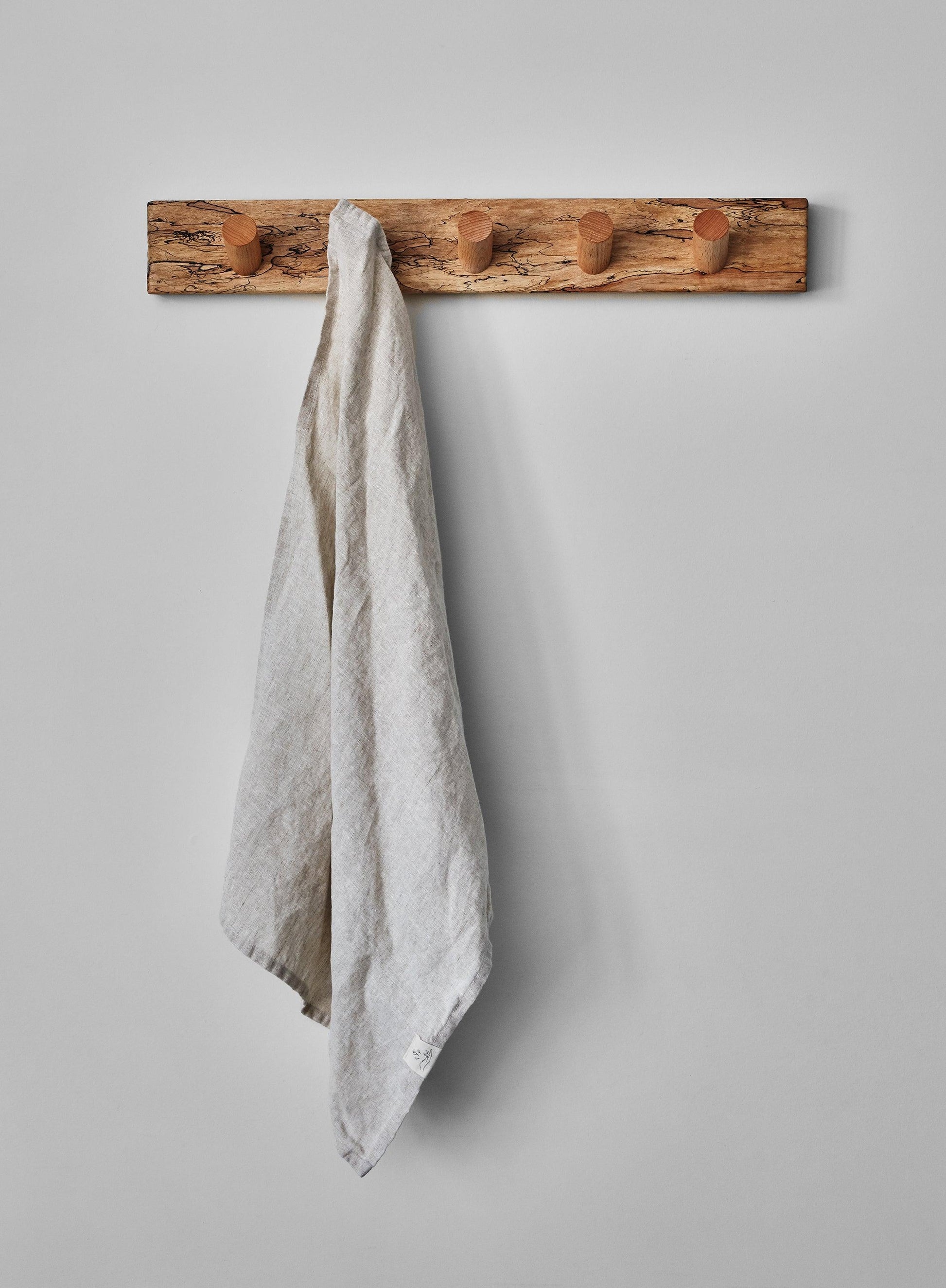 oat linen tea towel