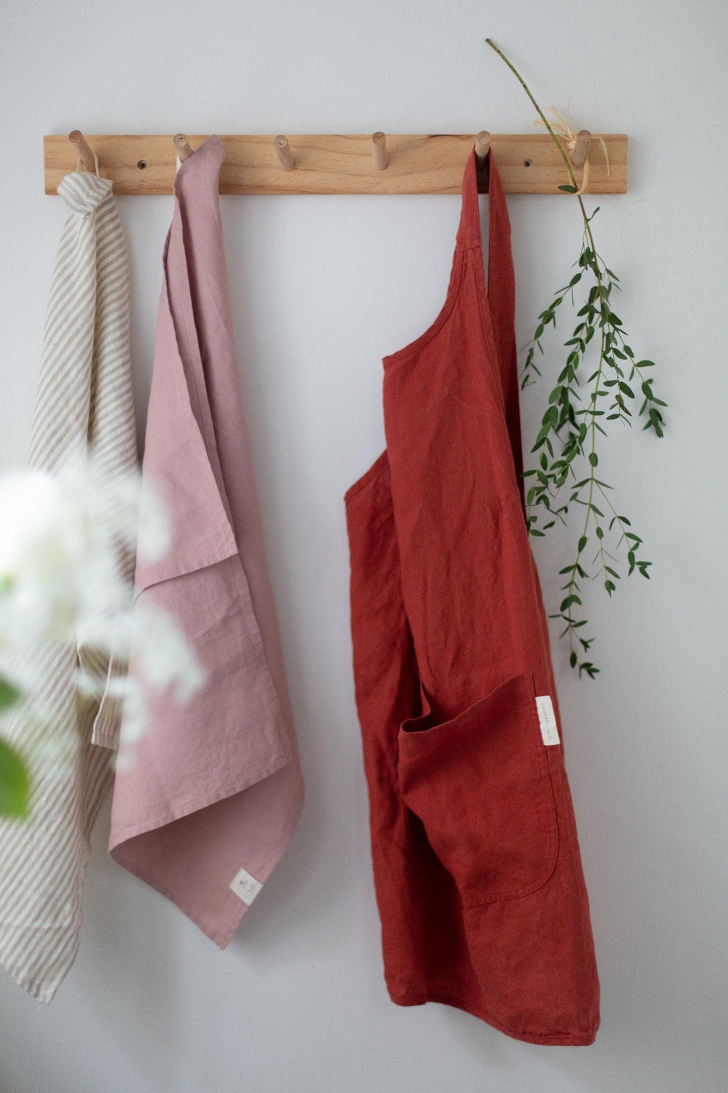 Linen Tea Towel - Dusty pink - Confetti Mill