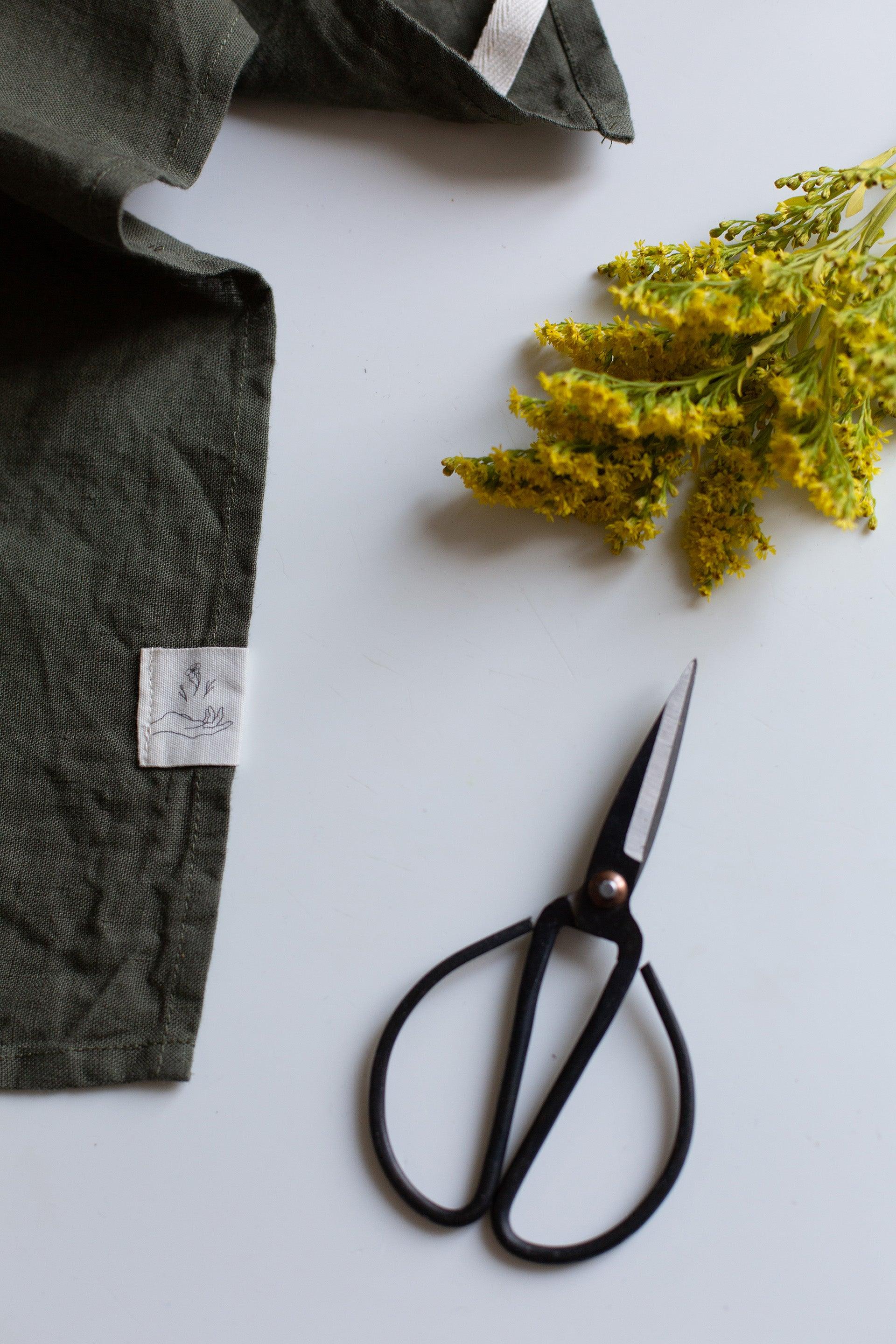 Linen Tea Towel - Forest green - Confetti Mill