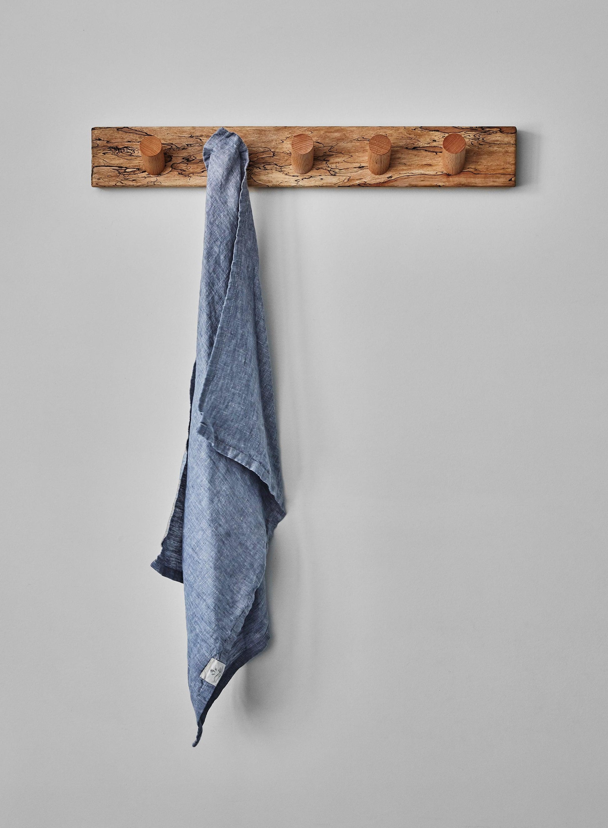 lavender linen tea towel