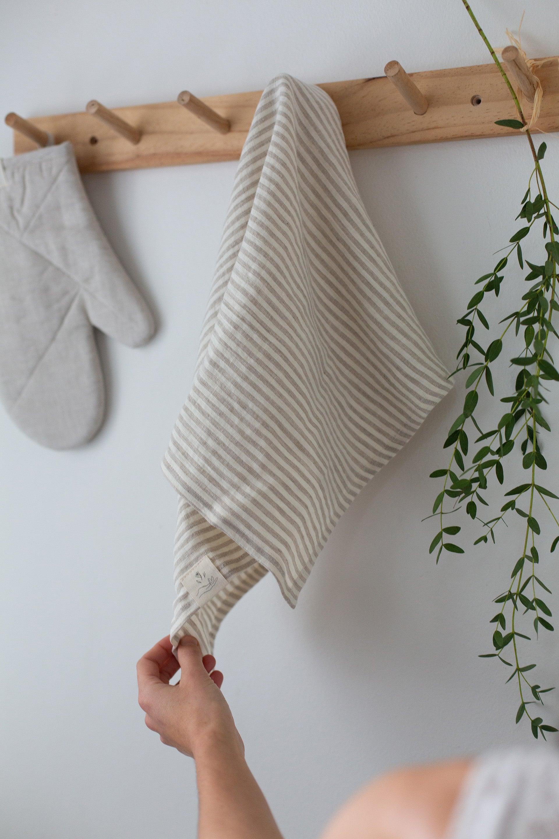 Linen Tea Towel - Stripes - Confetti Mill