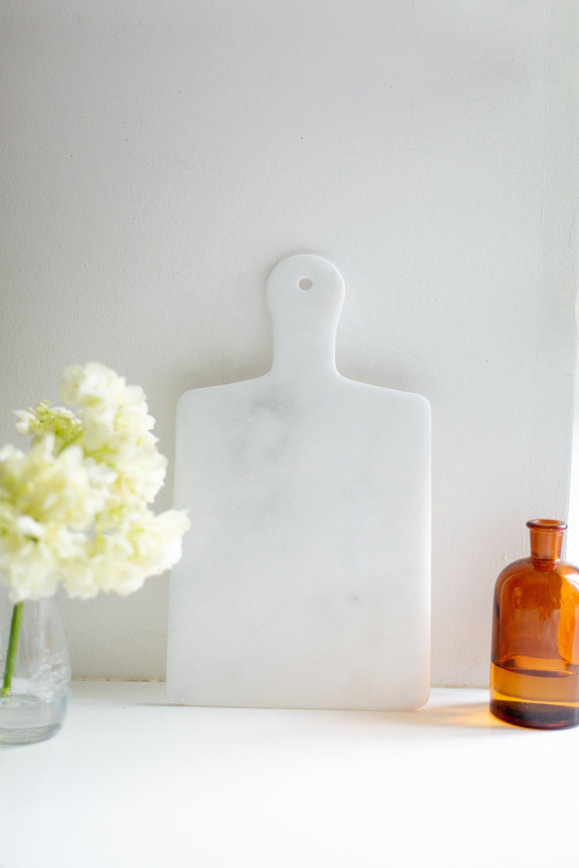 Marble Serving Board - white - Confetti Mill