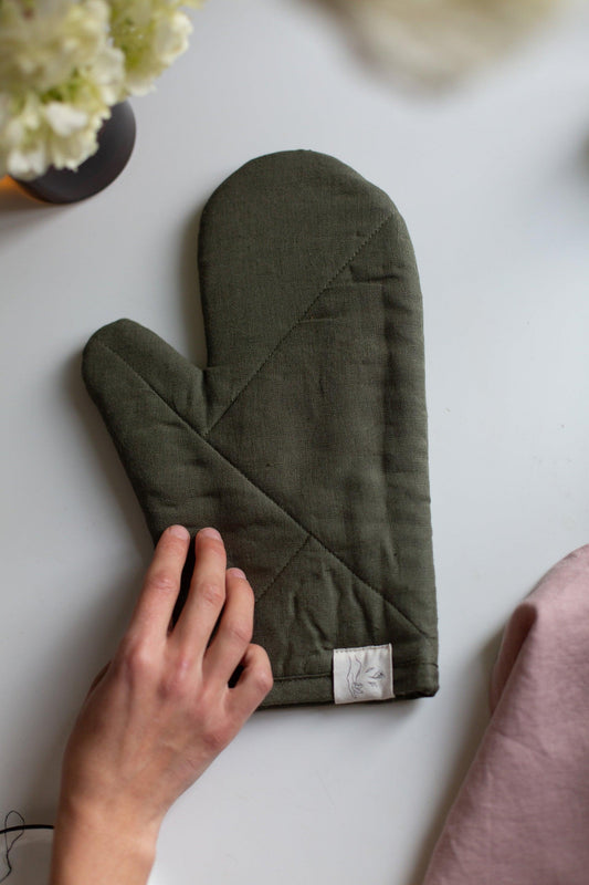Oven Mitt - Forest green - Confetti Mill