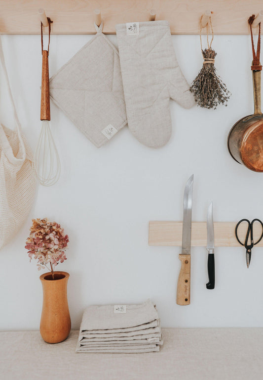 Oven Mitt - Oatmeal - Confetti Mill