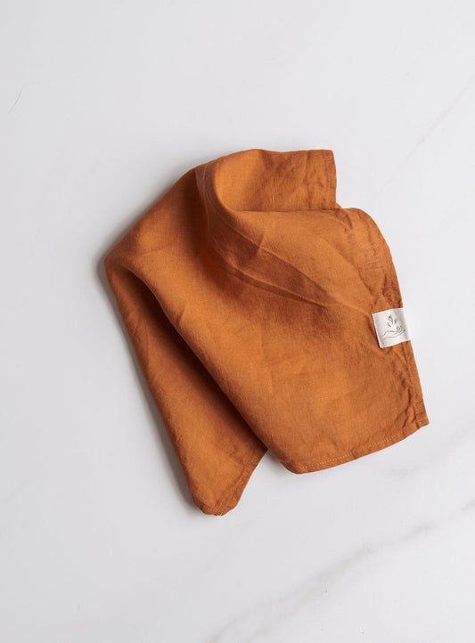 Set of 2 Linen Napkins - Burnt orange - Confetti Mill