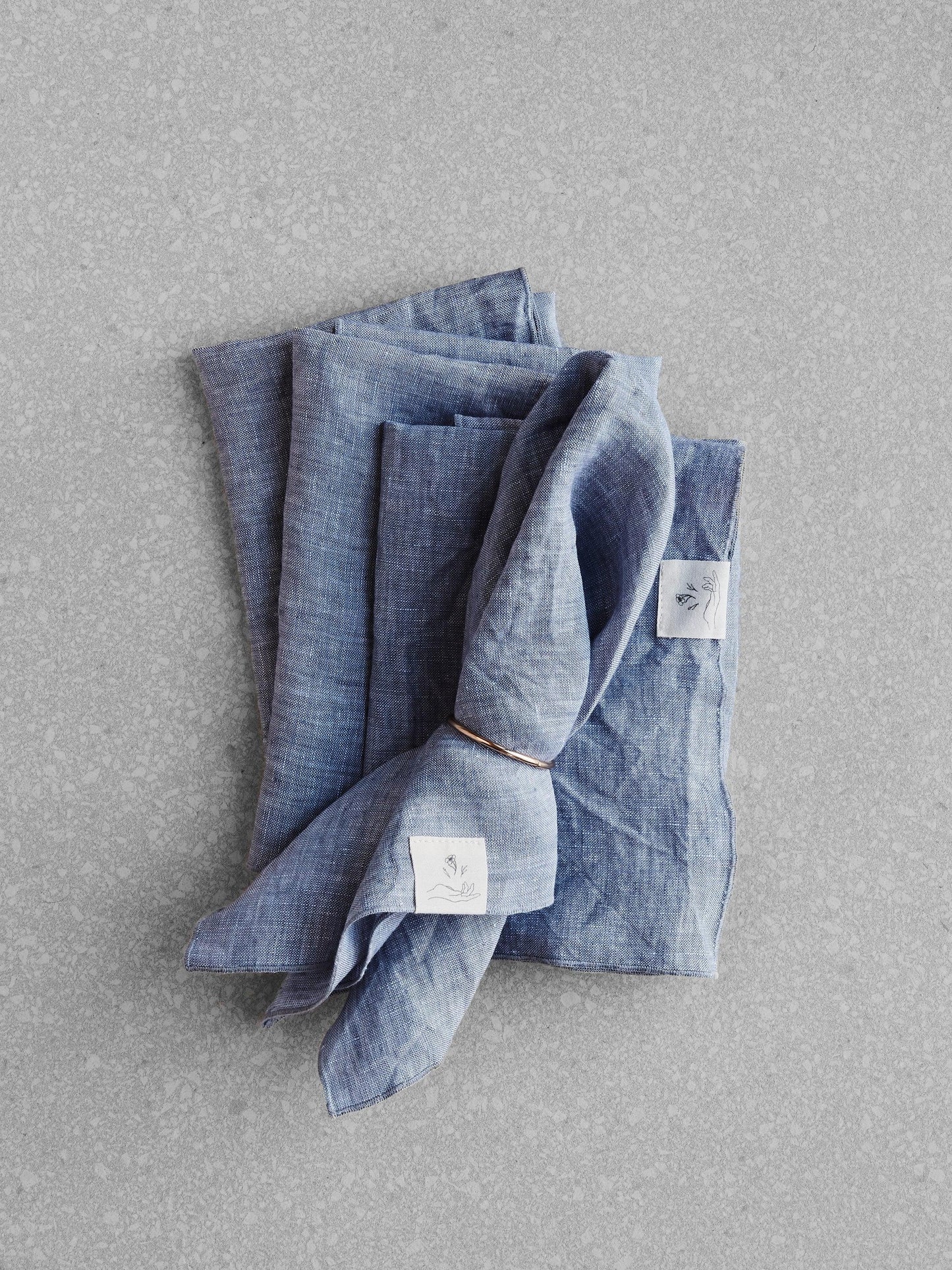 Lavender linen napkin set