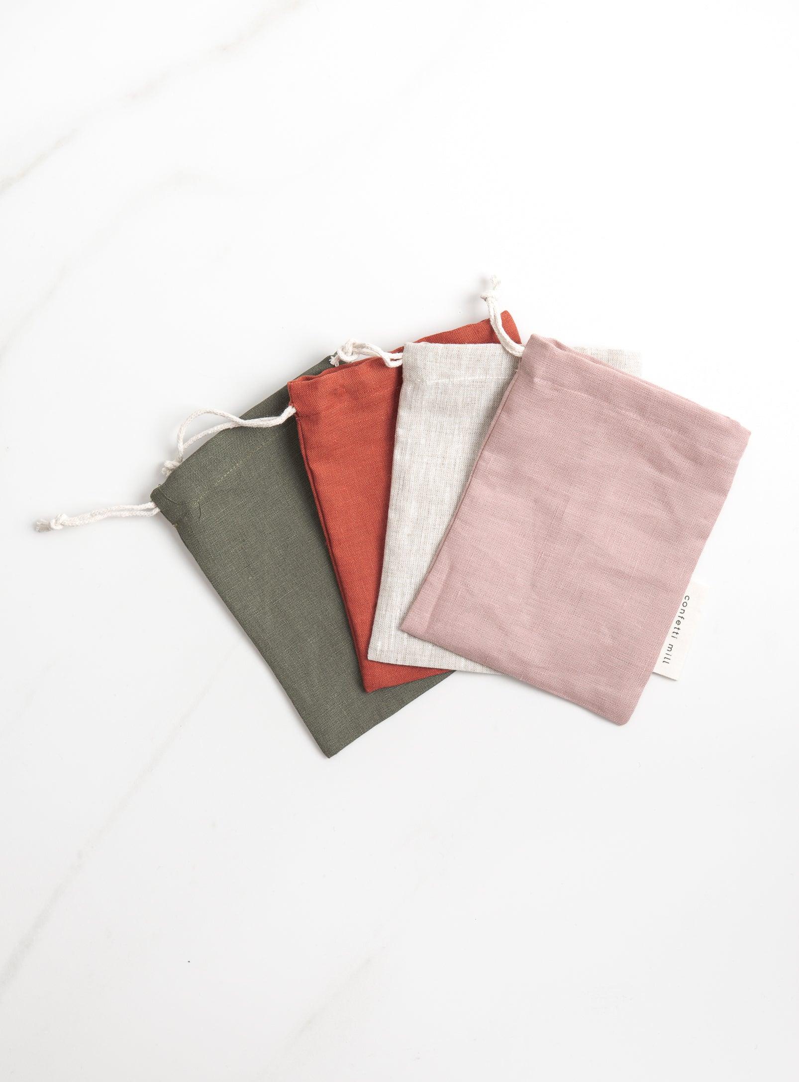 Set of 4 linen Party bags - Confetti Mill