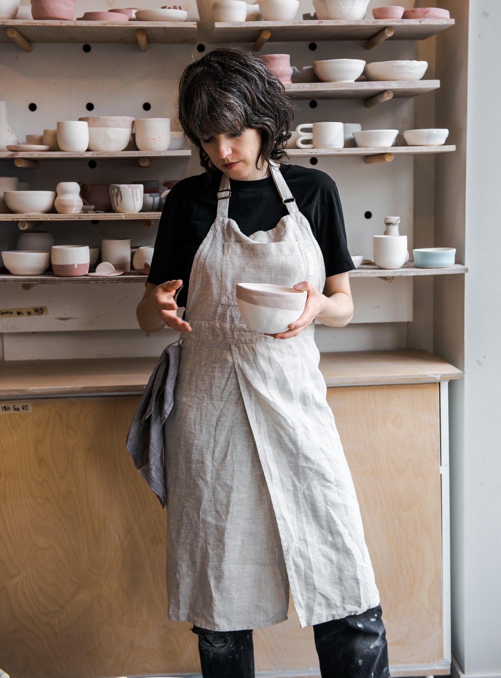 Split leg Potter's apron - Confetti Mill