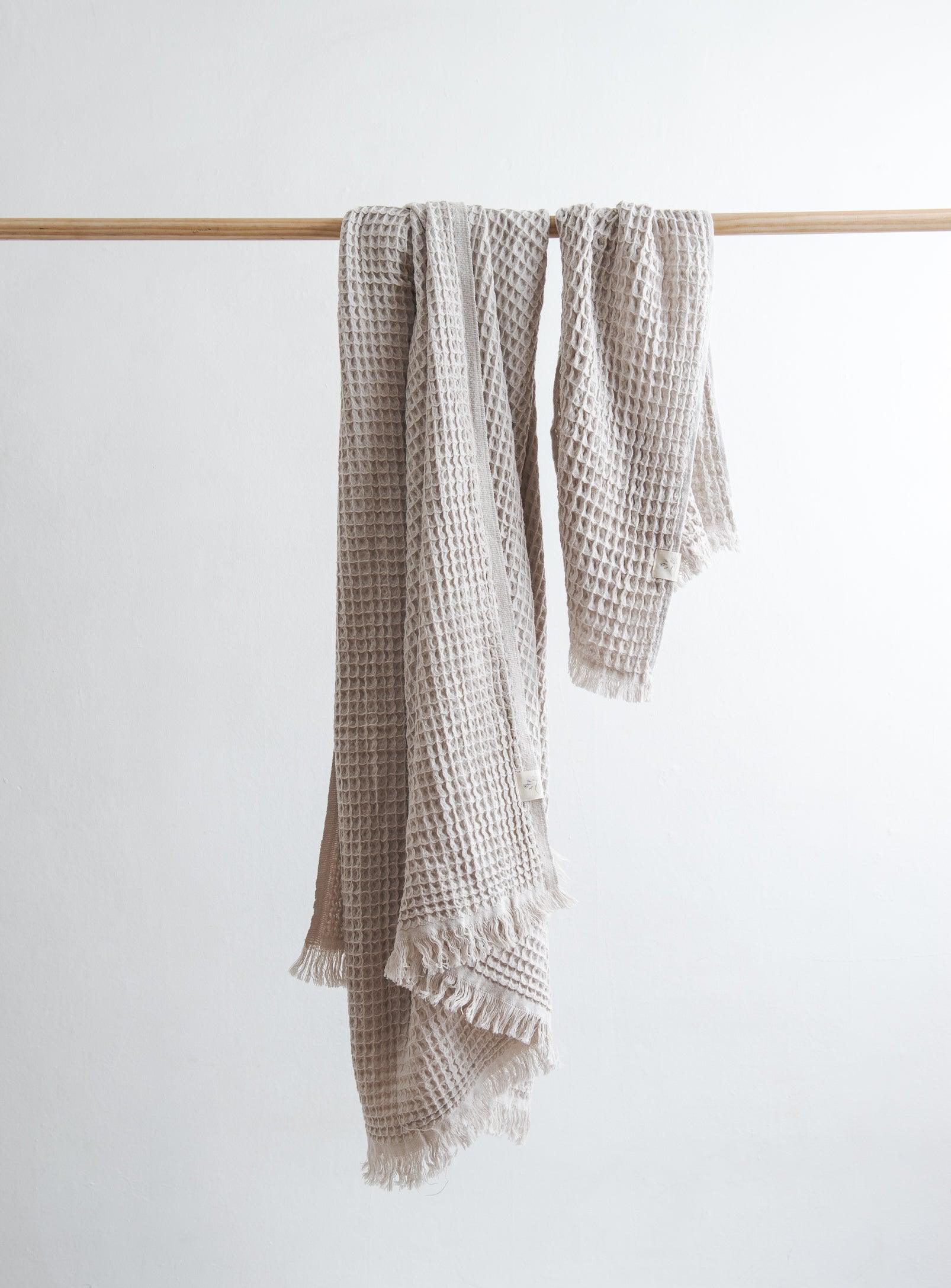 Turkish hand towel - Waffle - Almond - Confetti Mill