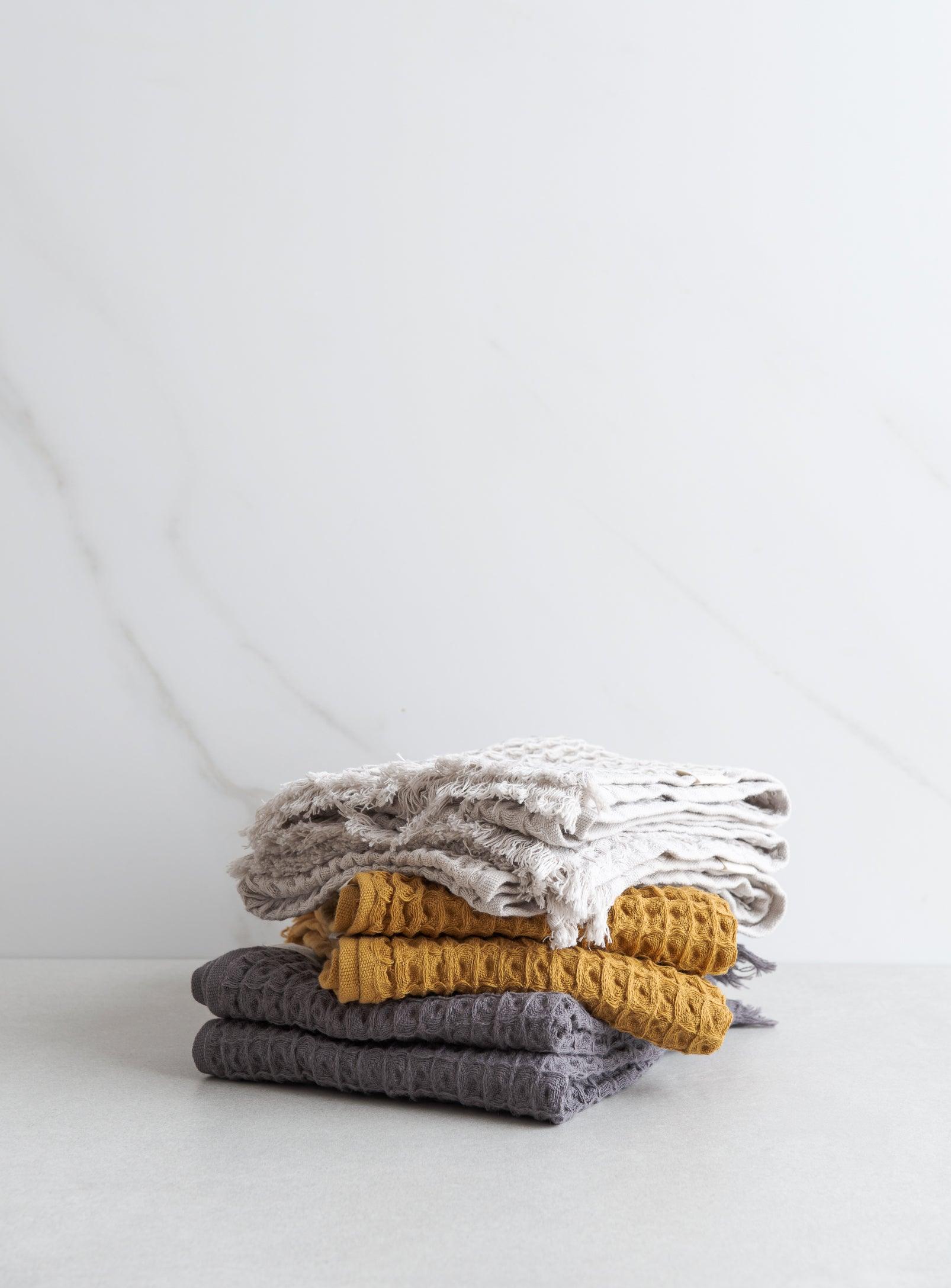 Turkish hand towel - Waffle - Almond - Confetti Mill