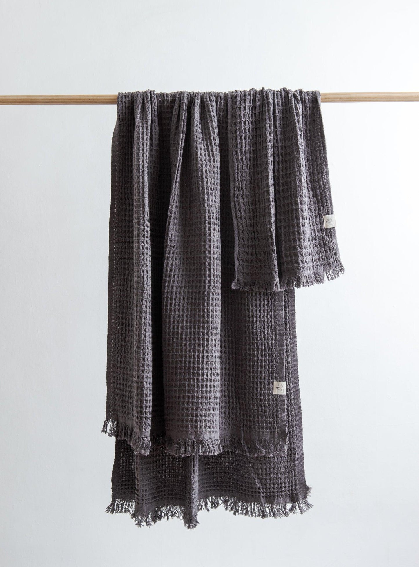 Turkish towel - Waffle - Charcoal Grey - Confetti Mill