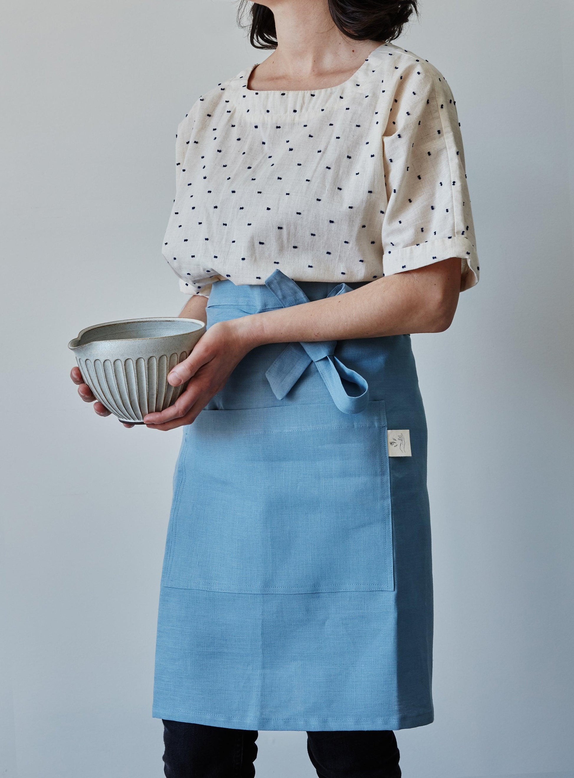 WS - Half Linen Aprons - Confetti Mill