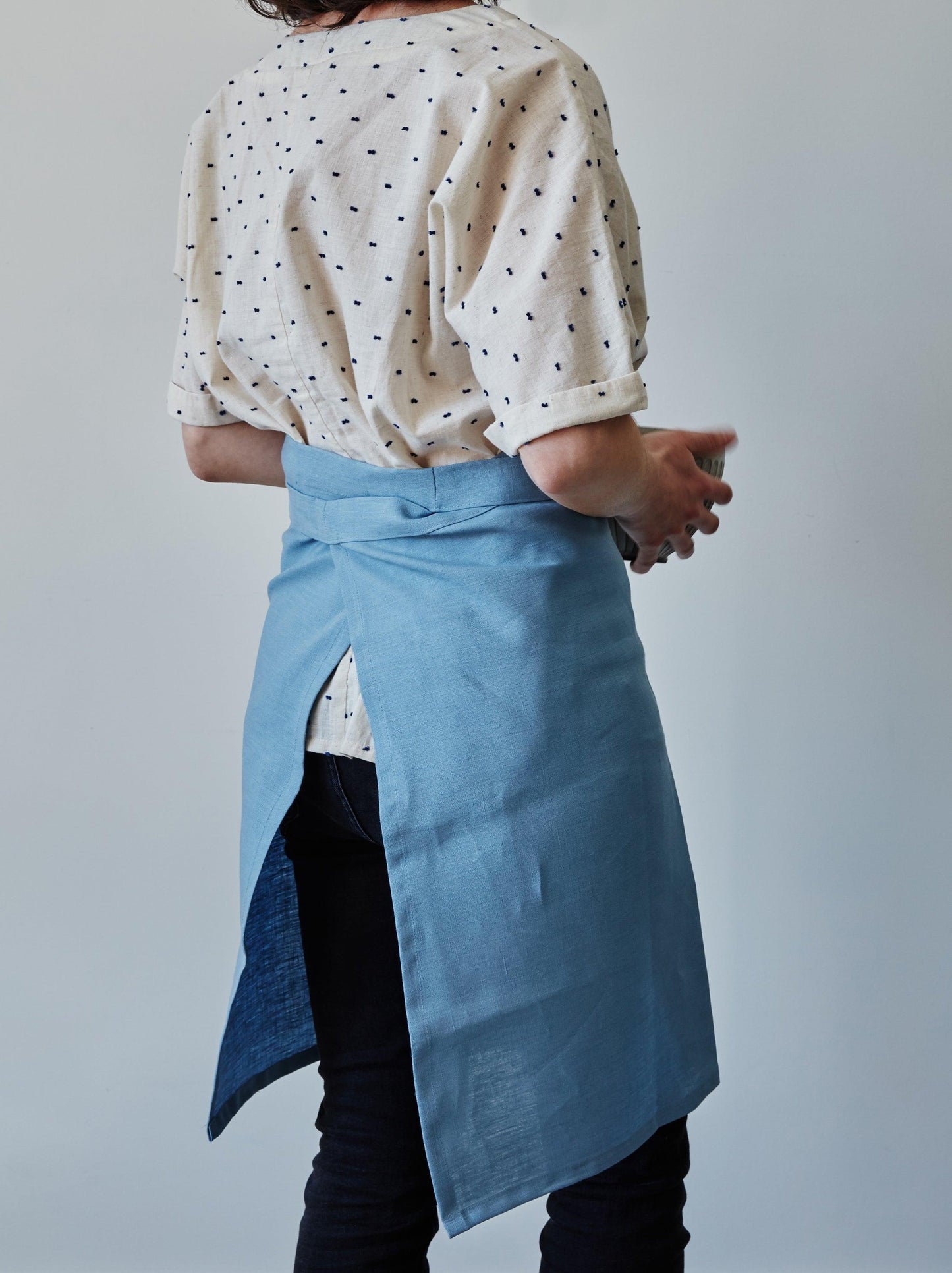 WS - Half Linen Aprons - Confetti Mill